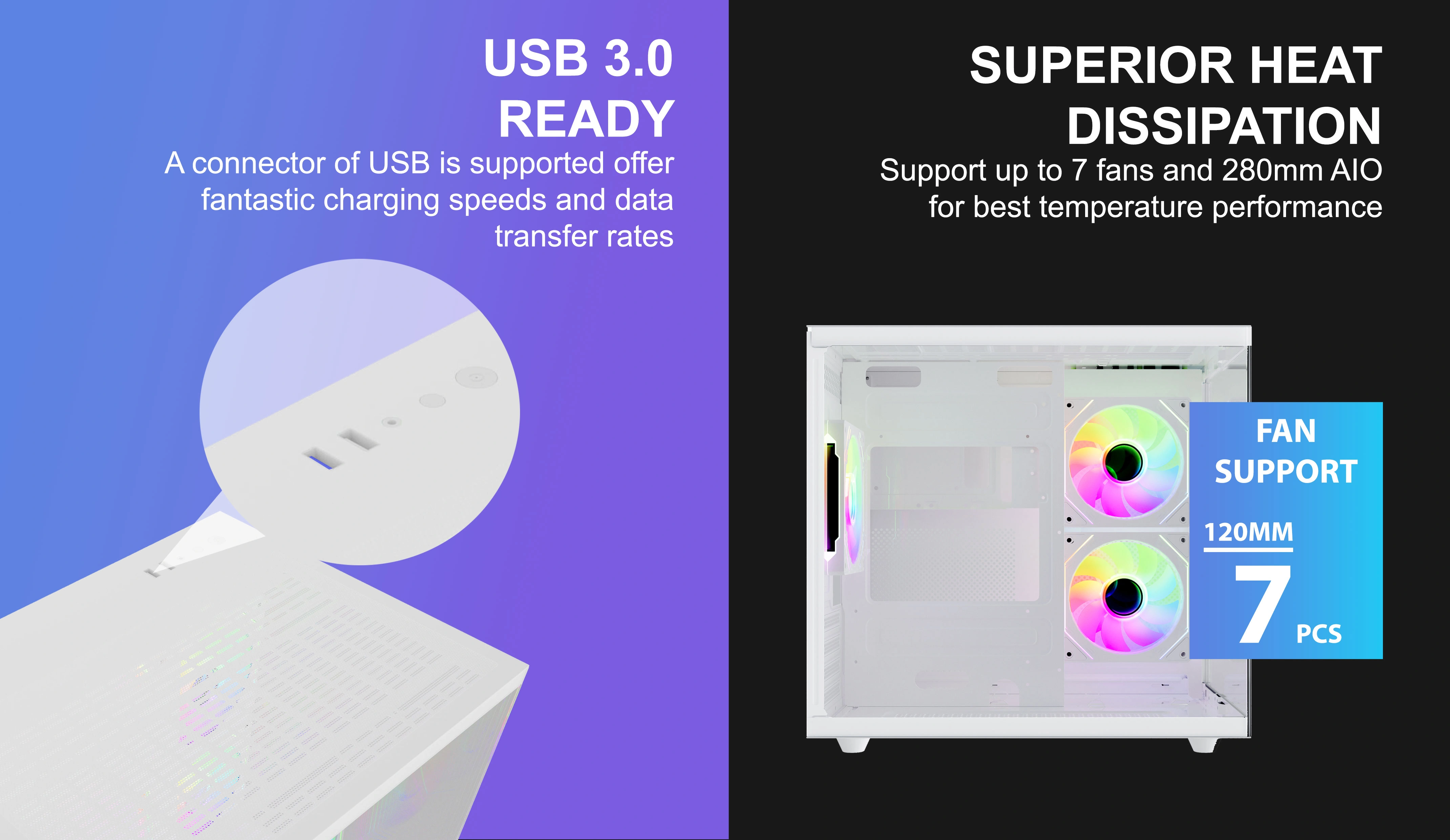 DAEMON S6 WHITE M-ATX CASE