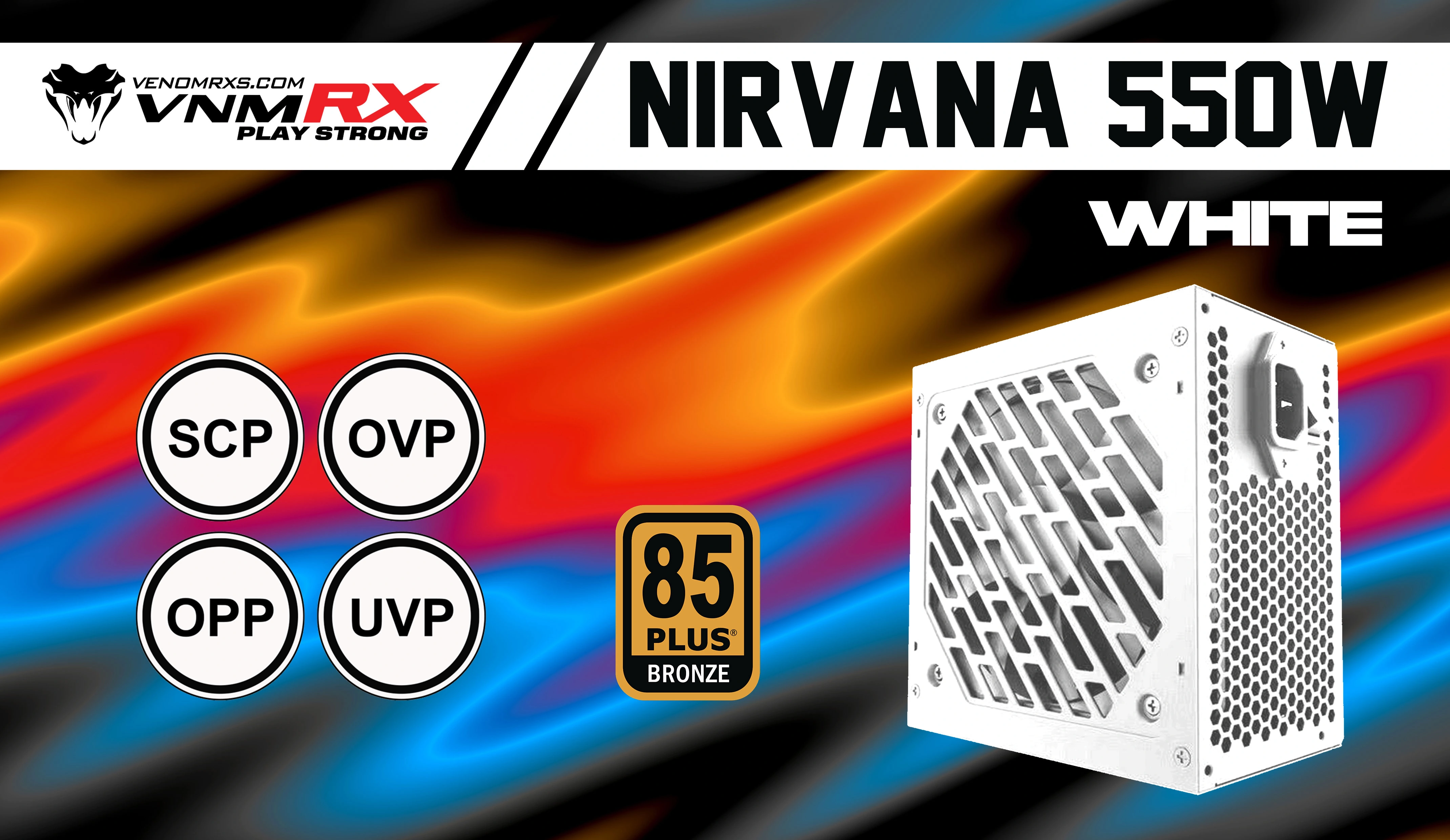 NIRVANA 550W WHITE 85+ BRONZE