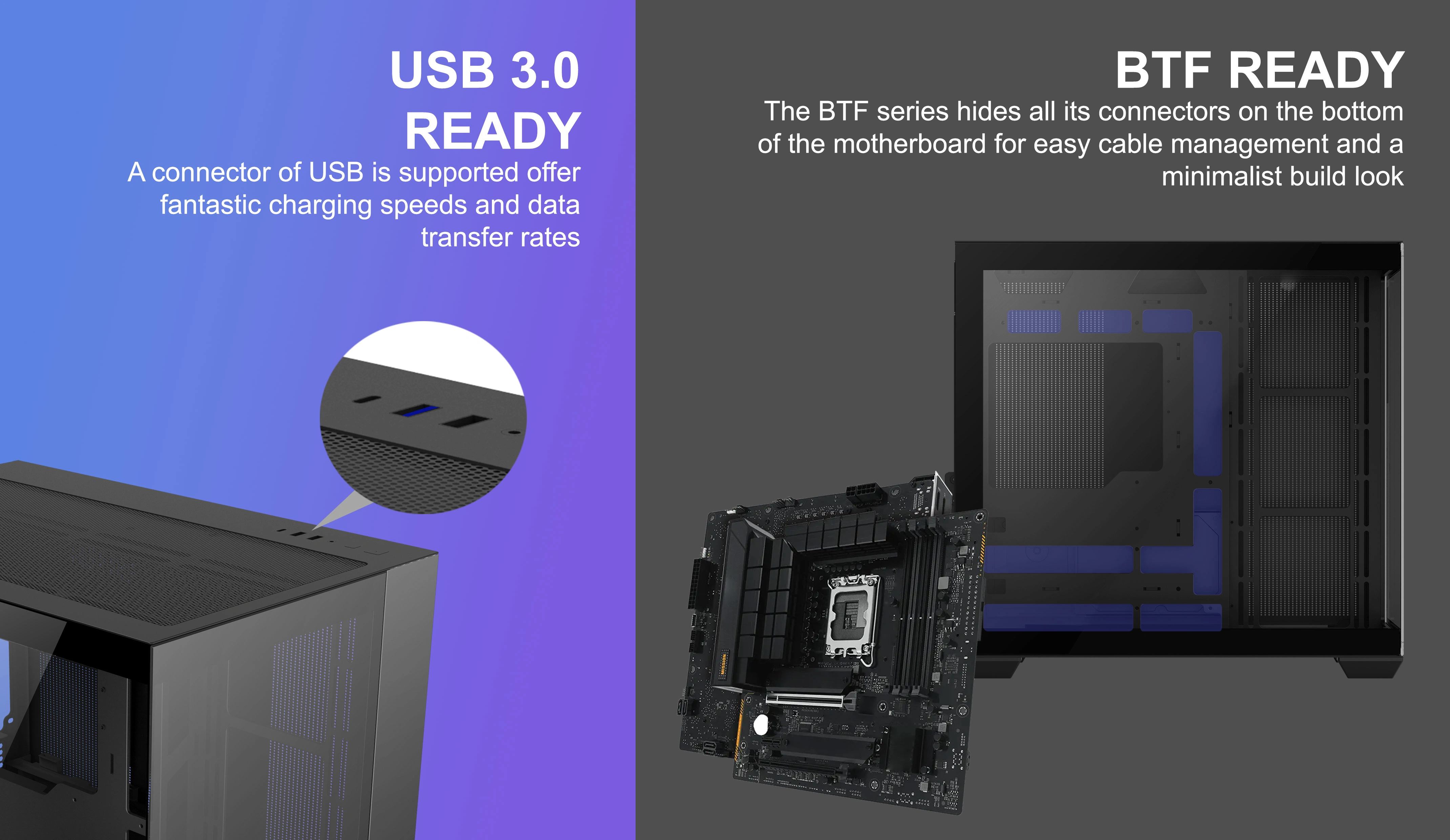 DAEMON S9 BTF BLACK ATX CASE