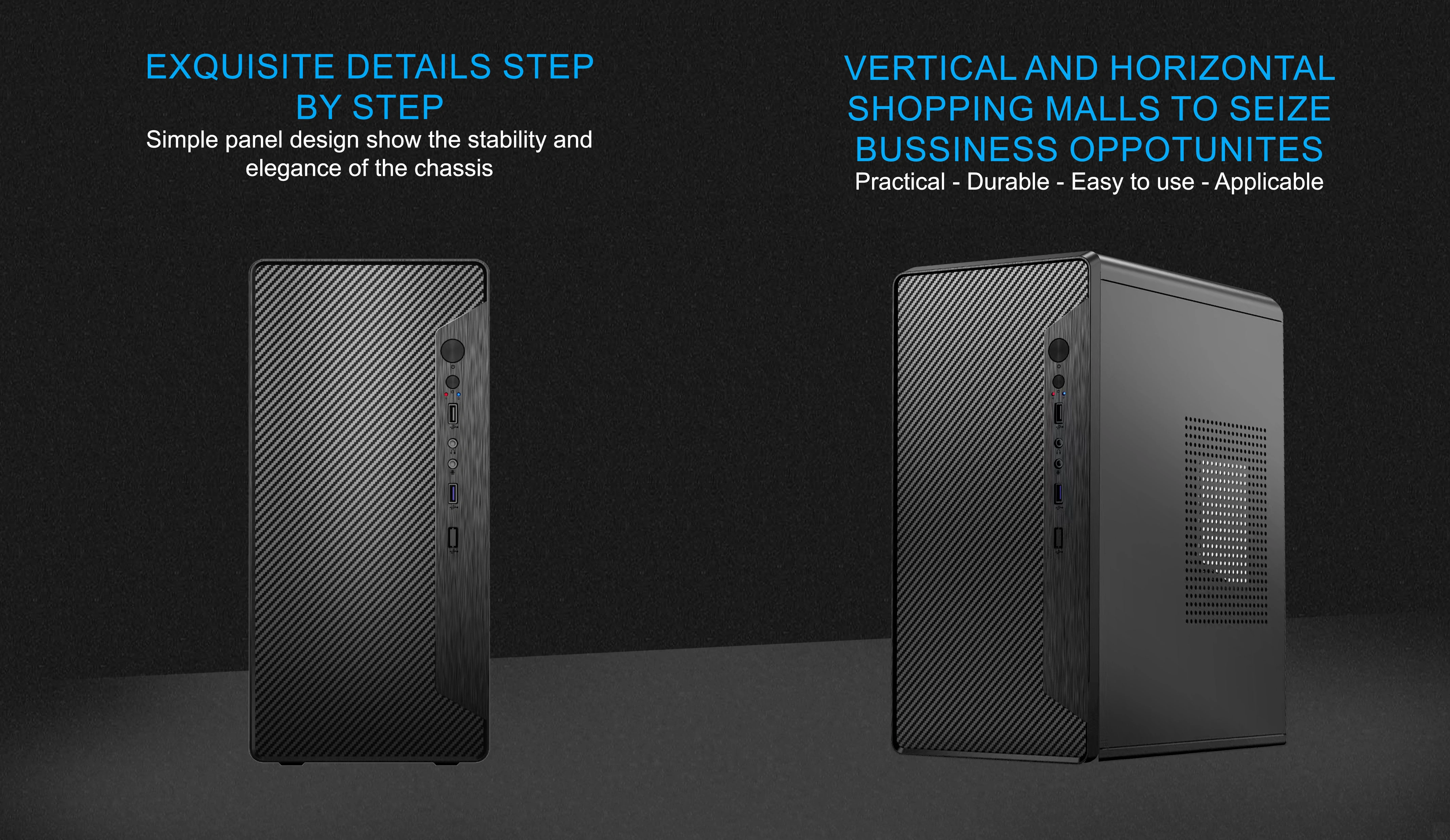 URIVAR M-ATX CASE INCLUDE PSU POWERCORE 500