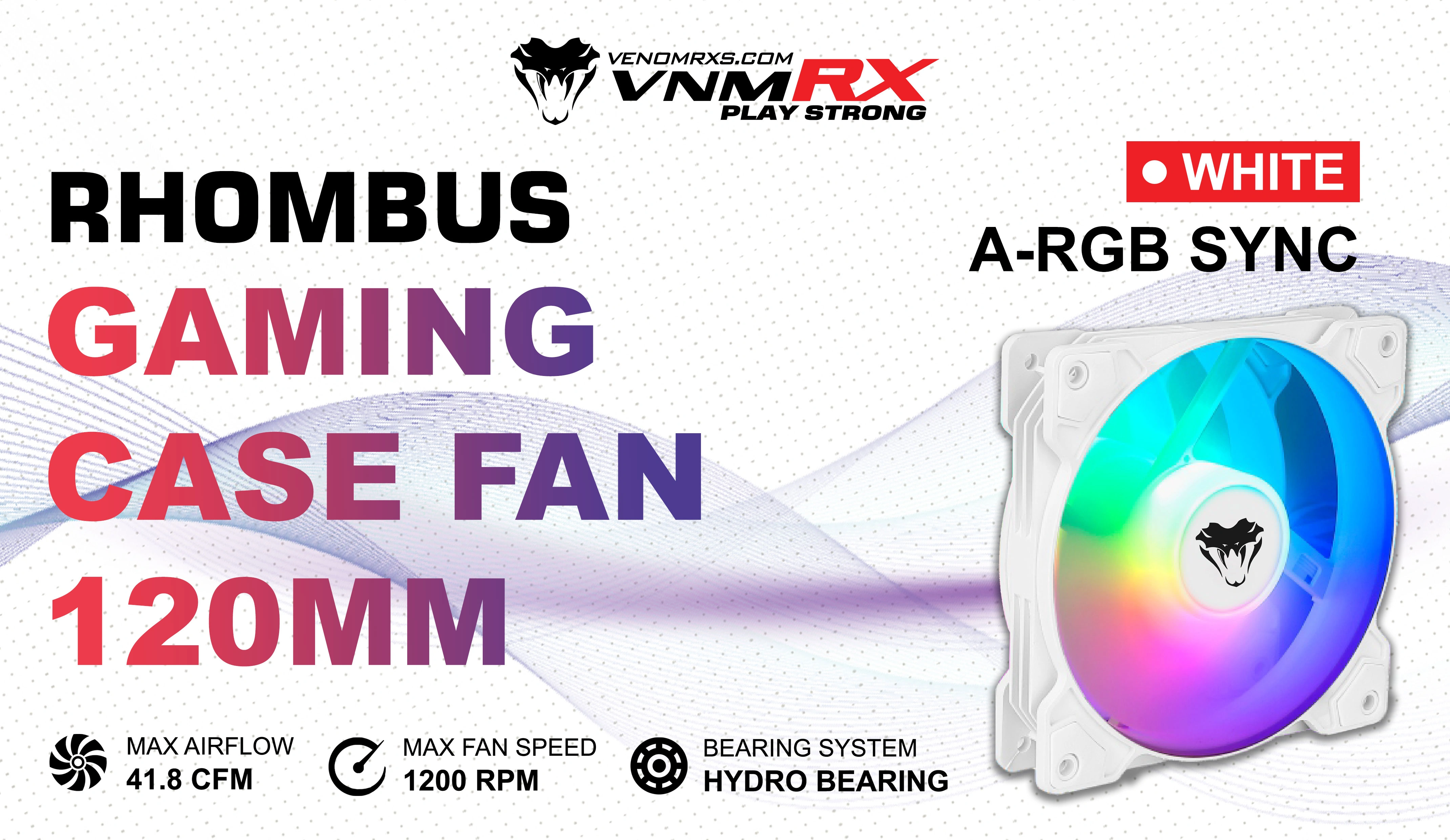 RHOMBUS ARGB SYNC FAN CASE WHITE