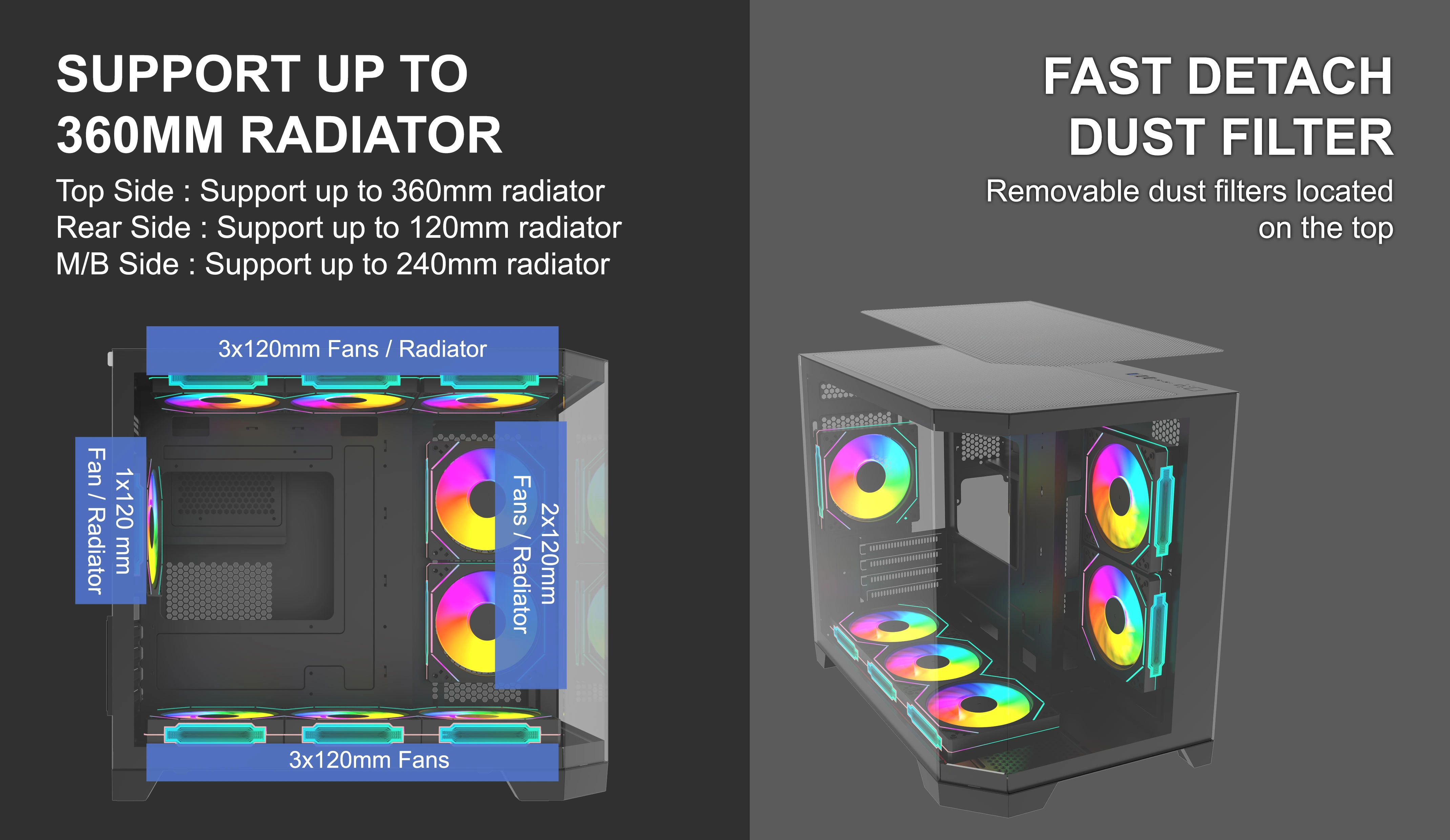 TITAN 3D PRO BLACK M-ATX CASE