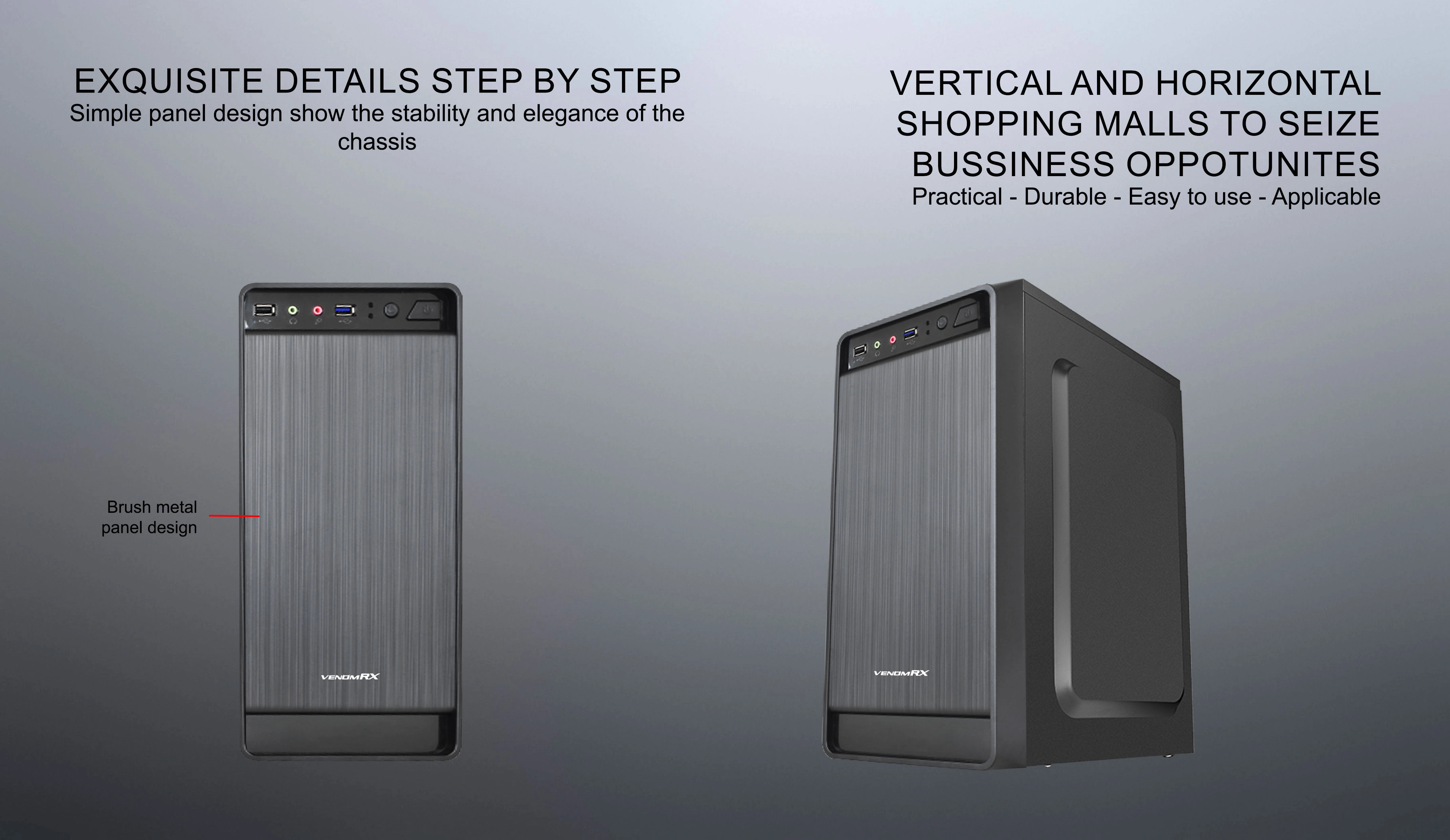ASTAROTH M-ATX CASE INCLUDE PSU POWERCORE 500