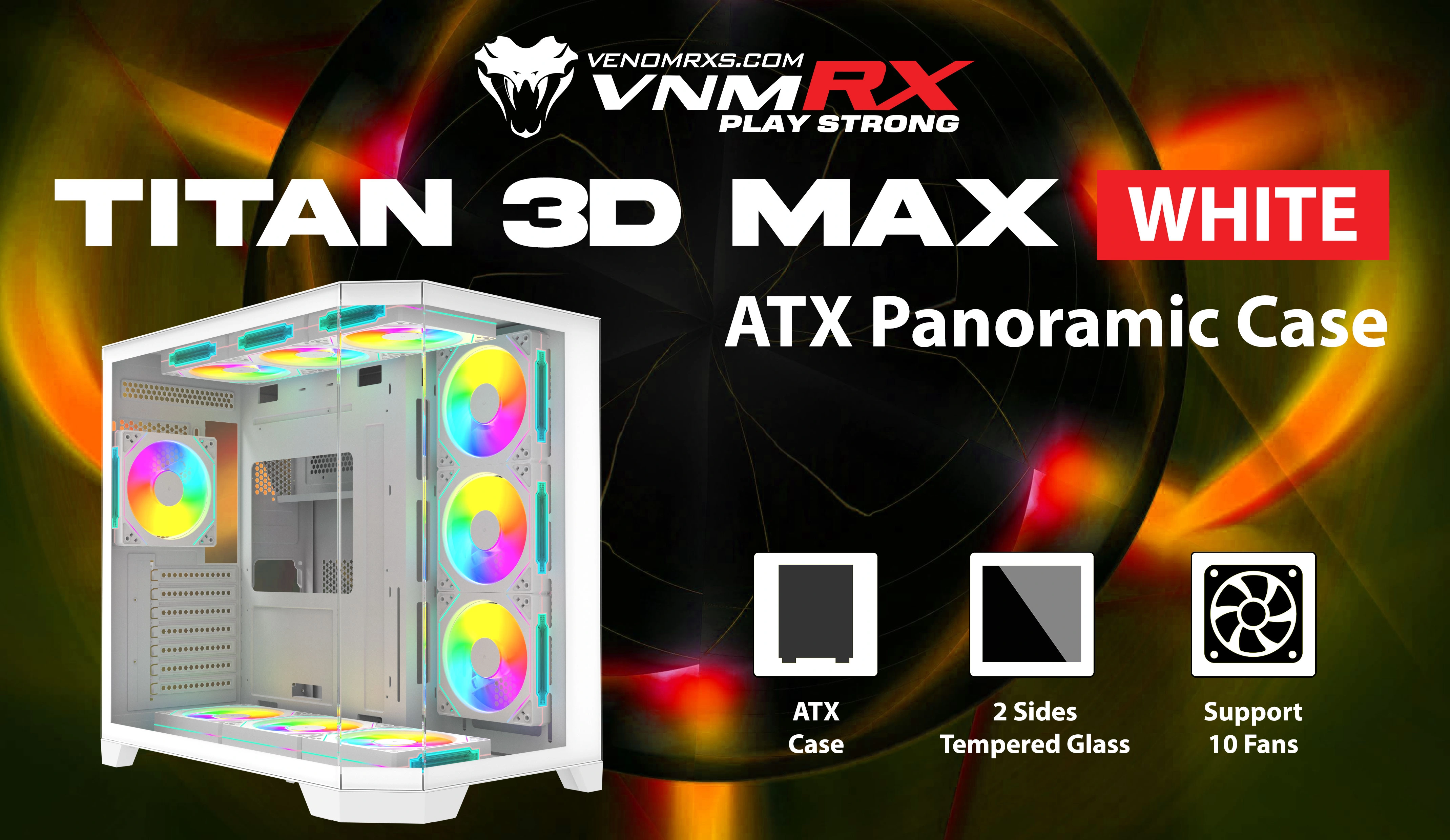 TITAN 3D MAX WHITE ATX CASE