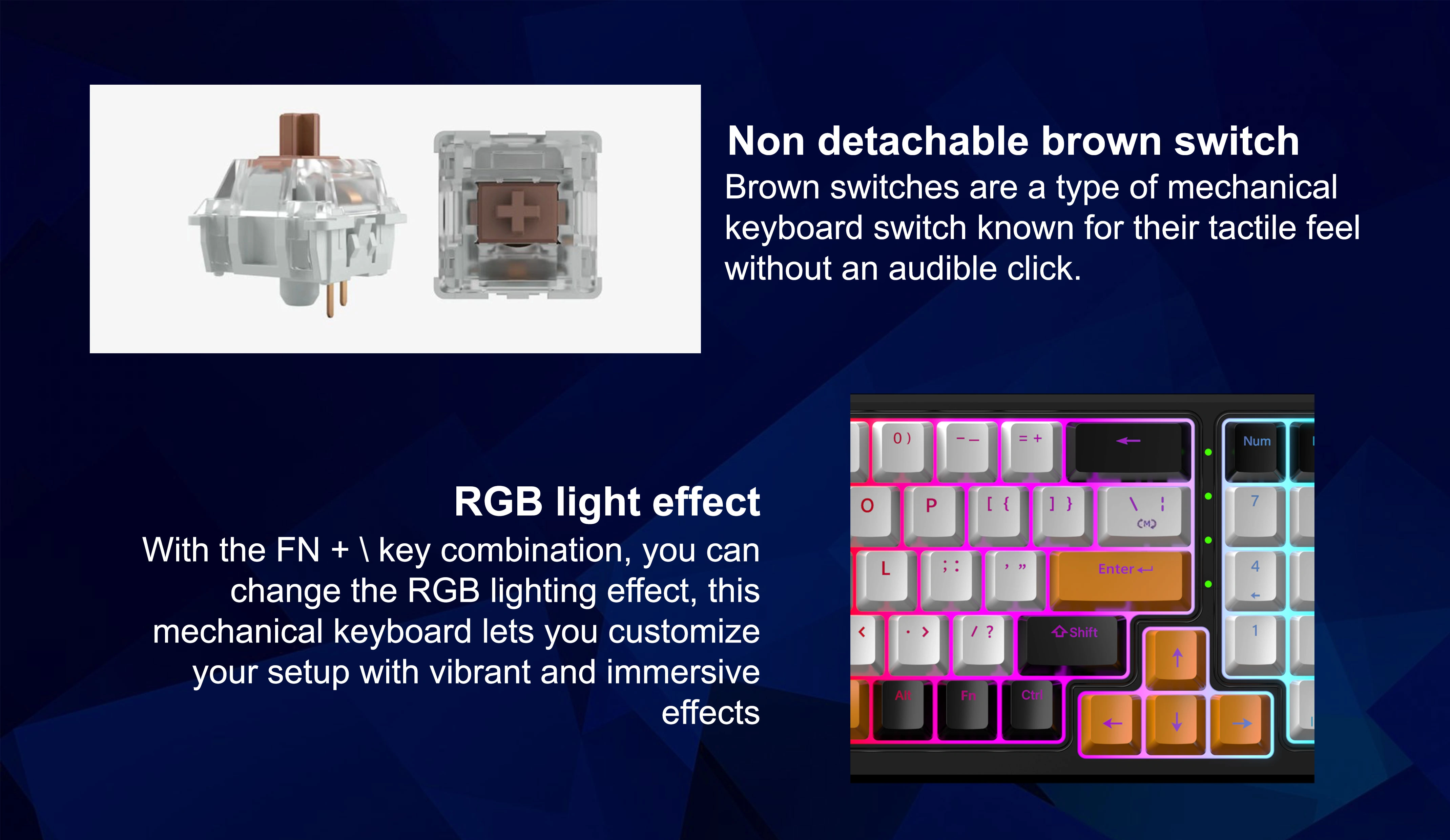 XENON 78% WIRED MECHANICAL KEYBOARD GREY/WHITE