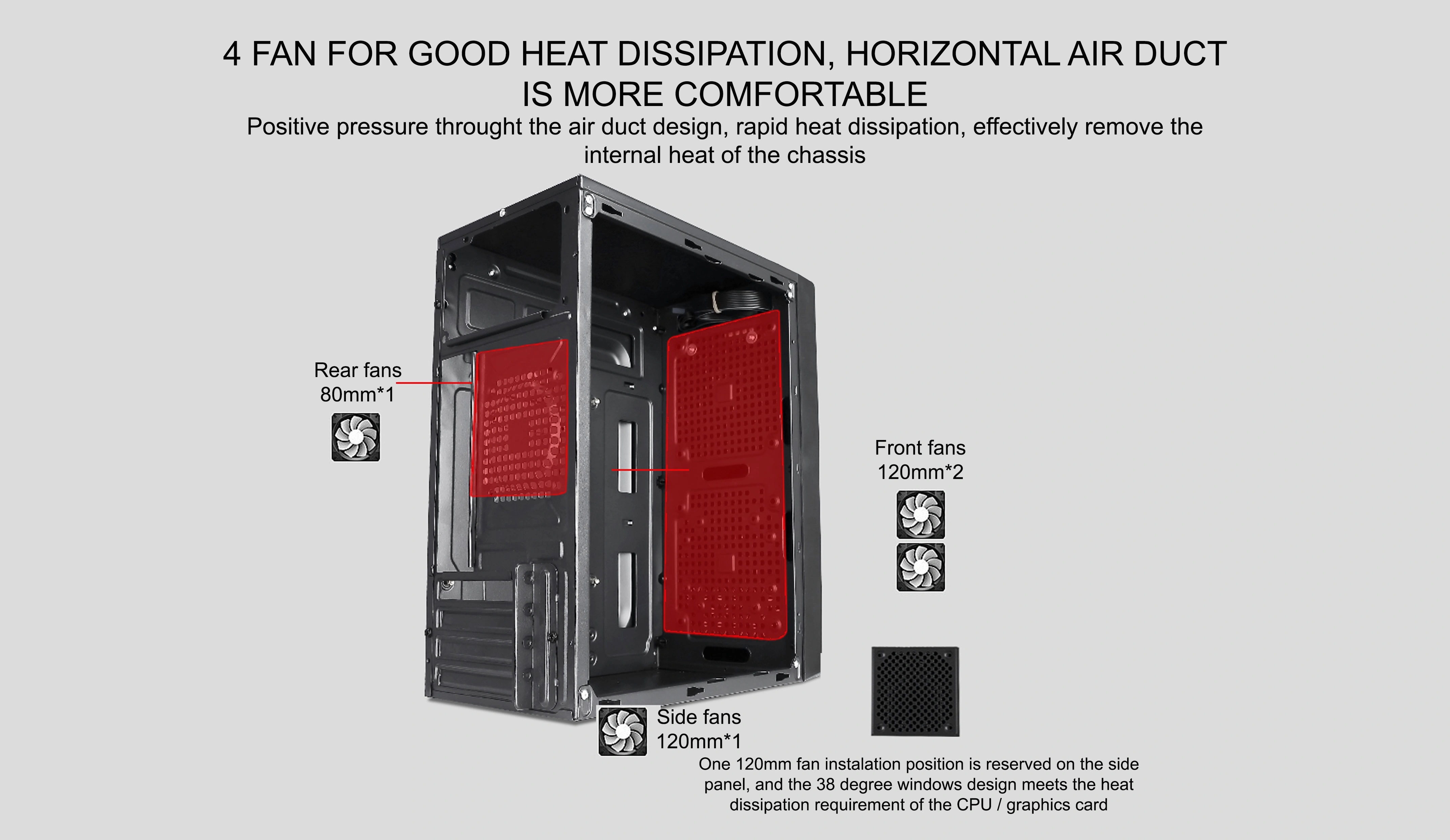 DURIEL M-ATX CASE INCLUDE PSU POWERCORE 500