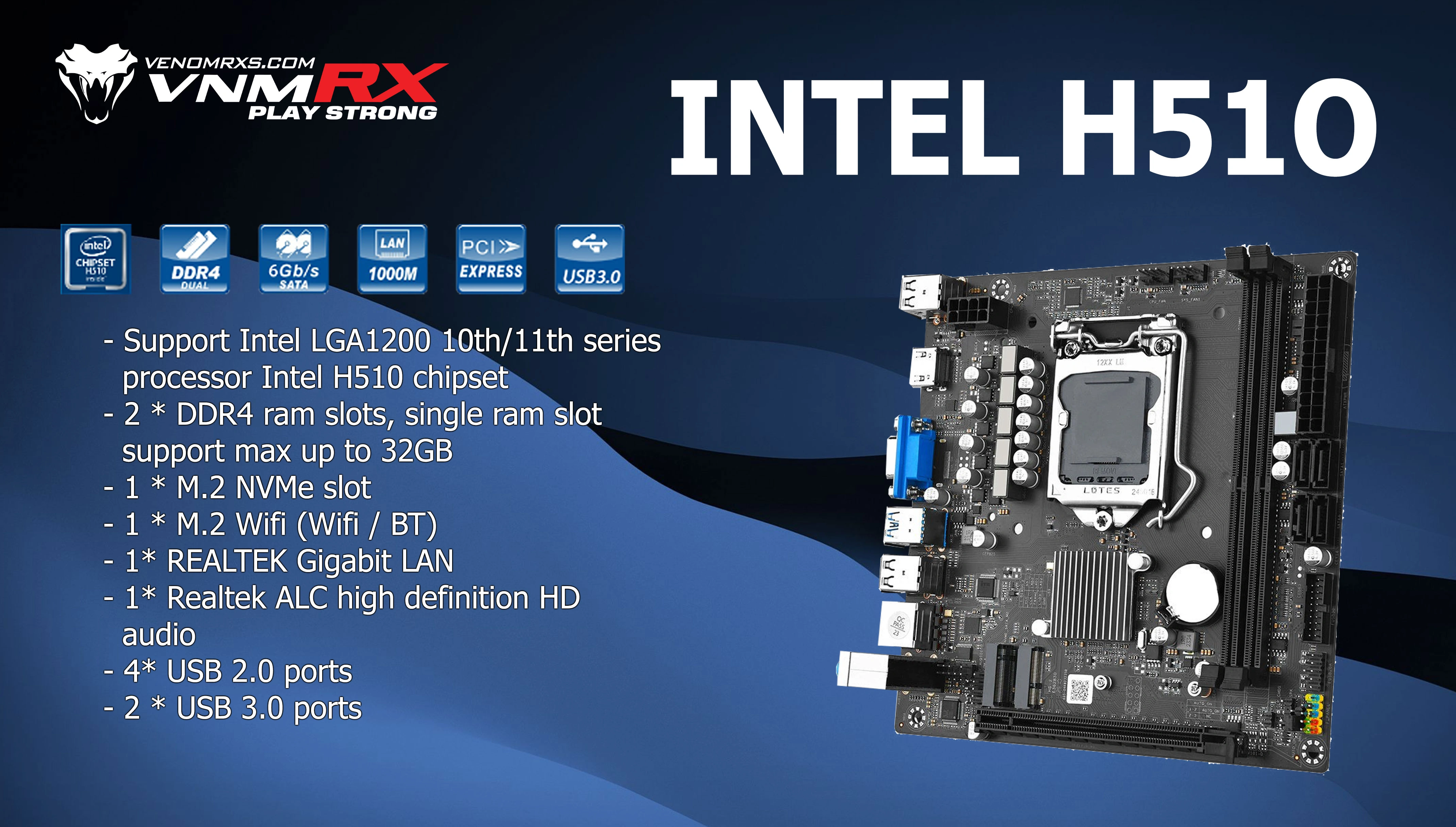 MOTHERBOARD INTEL H510