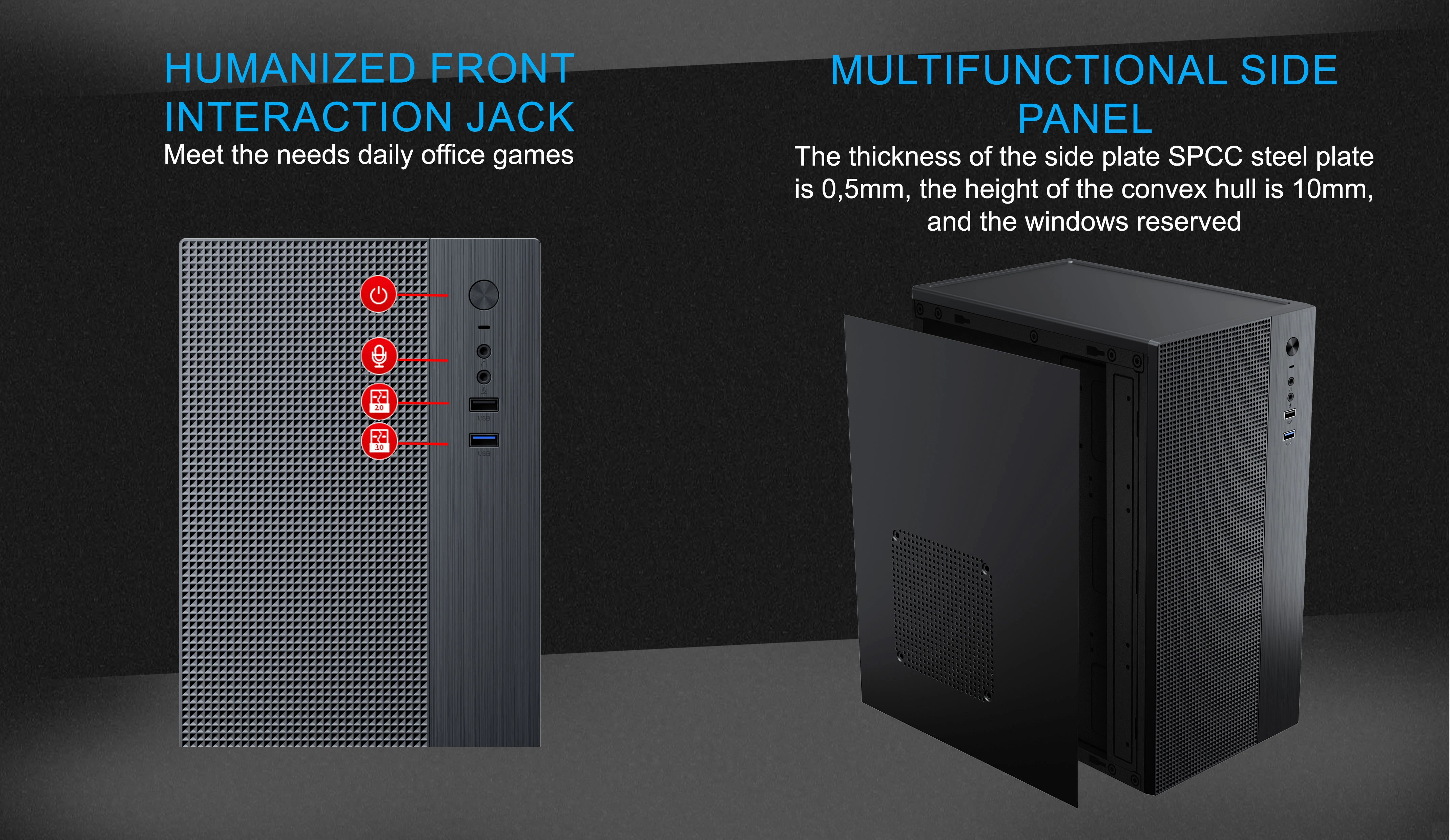 DAYTONA M-ATX CASE INCLUDE PSU POWERCORE 500