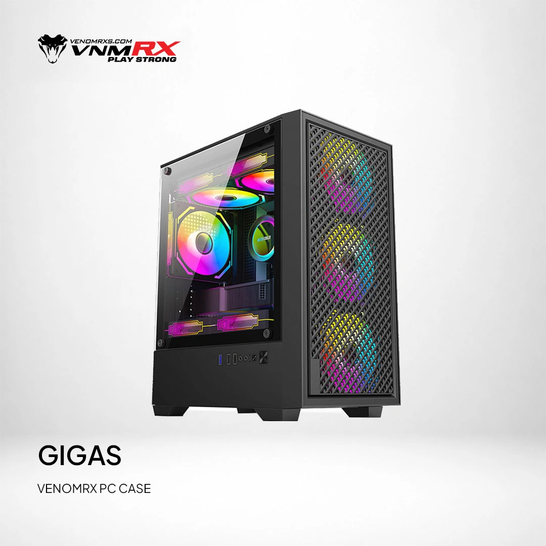 GIGAS M-ATX CASE INCLUDE 3 FIXED RGB