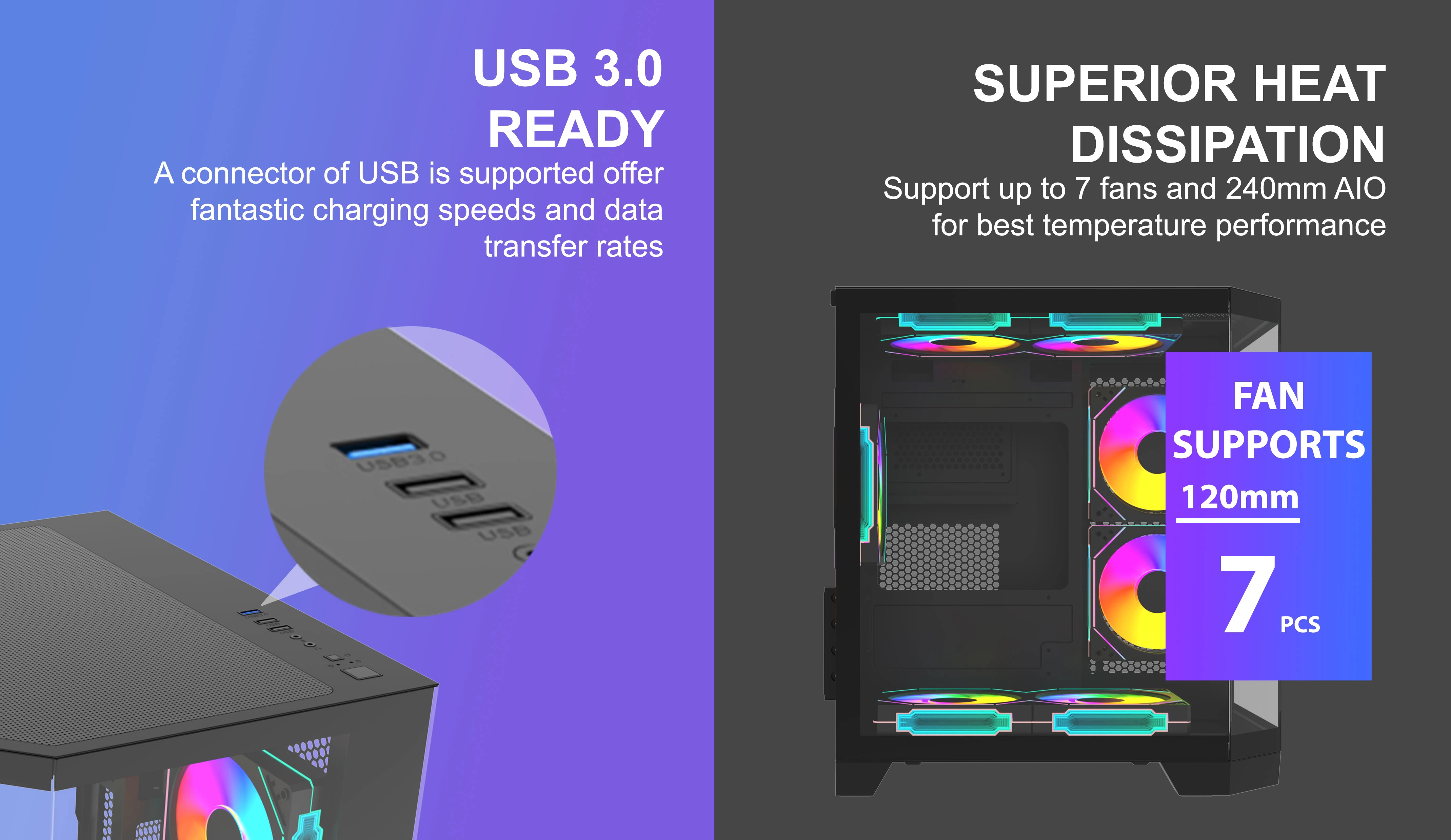 TITAN 3D MINI BLACK M-ATX CASE