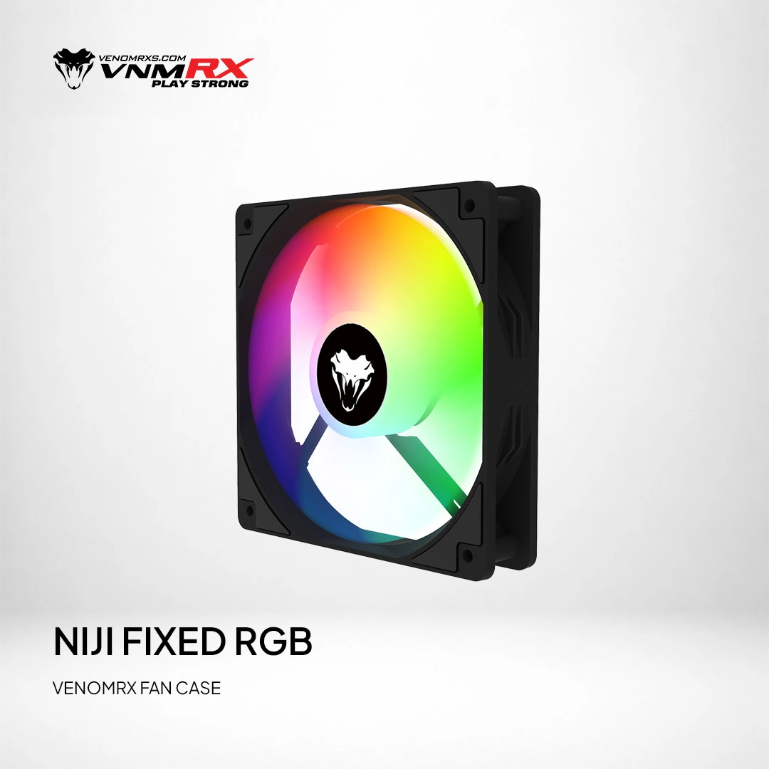 NIJI FIXED RGB FAN CASE BLACK