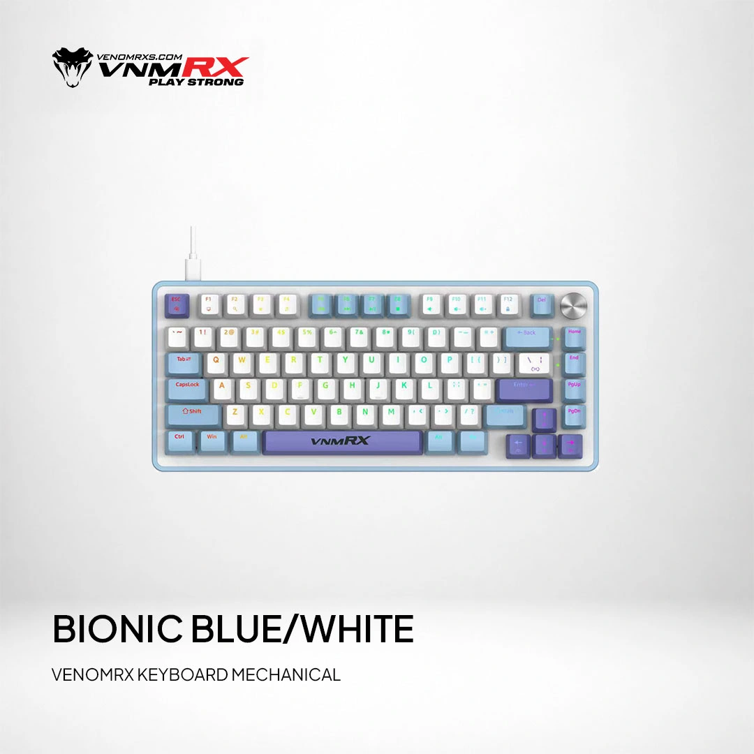 BIONIC 75% WIRED MECHANICAL KEYBOARD BLUE/WHITE
