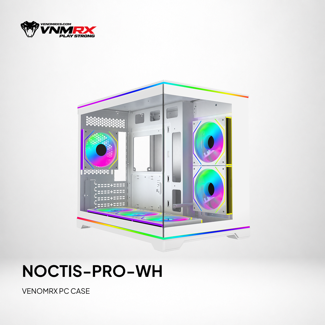 NOCTIS PRO BLACK M-ATX CASE TWIN ARGB LED BAR