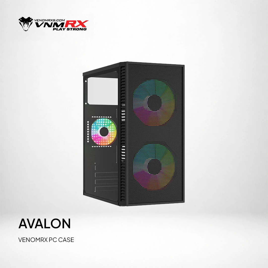 AVALON M-ATX CASE INCLUDE 2 FAN FIXED RGB