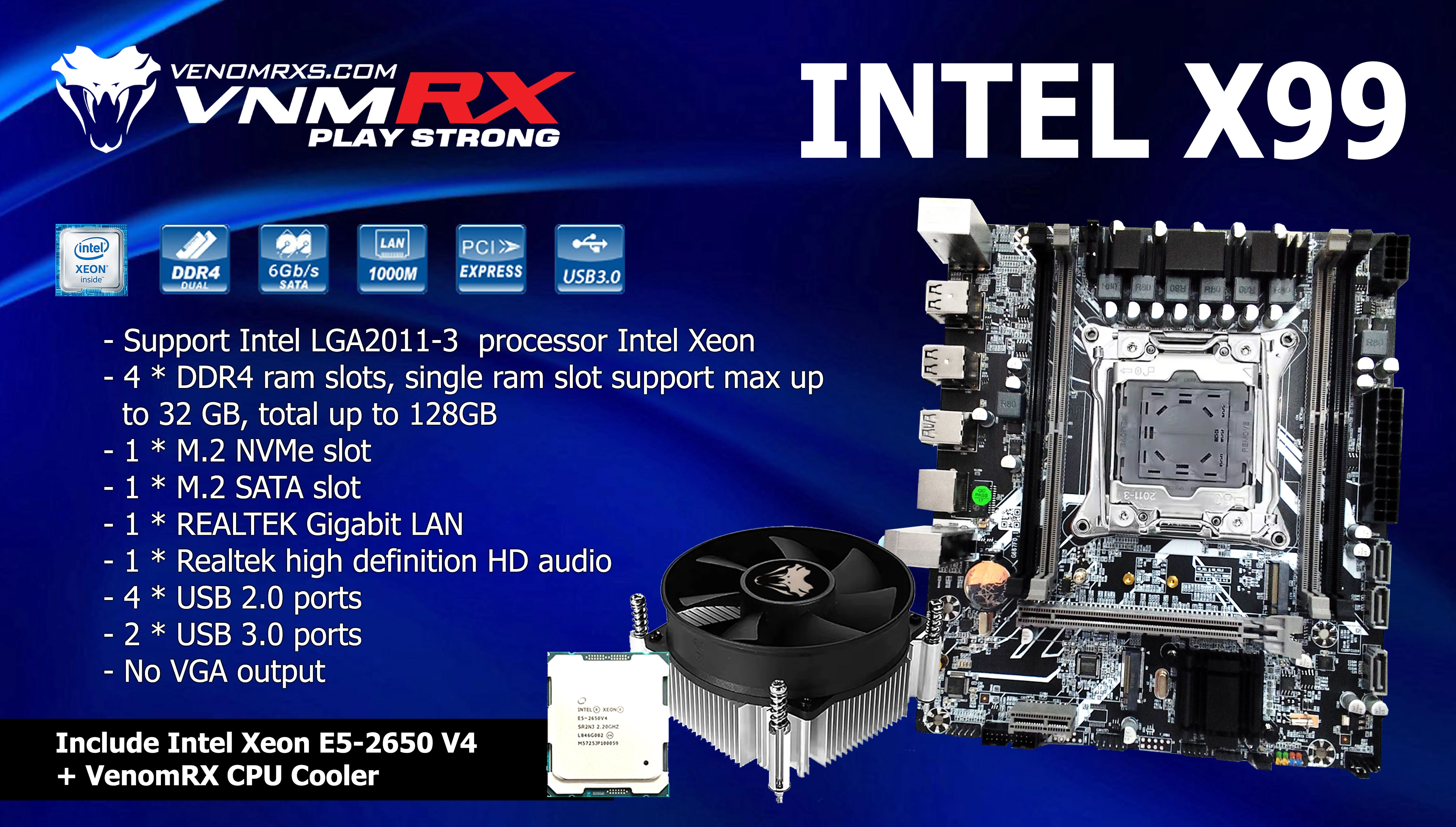 MOTHERBOARD INTEL X99 BUNDLE INTEL XEON E5-2650 V4