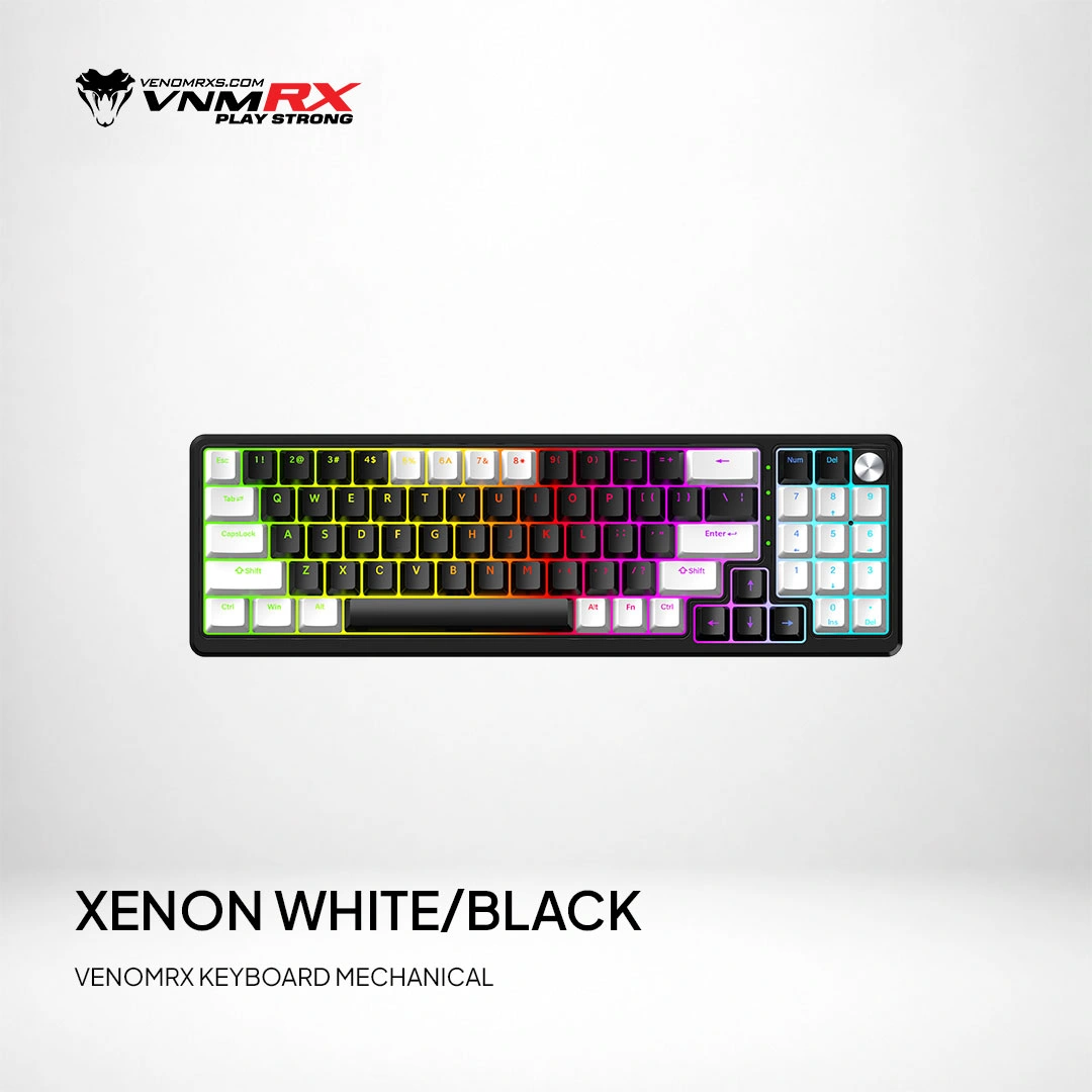 XENON 78% WIRED MECHANICAL KEYBOARD WHITE/BLACK