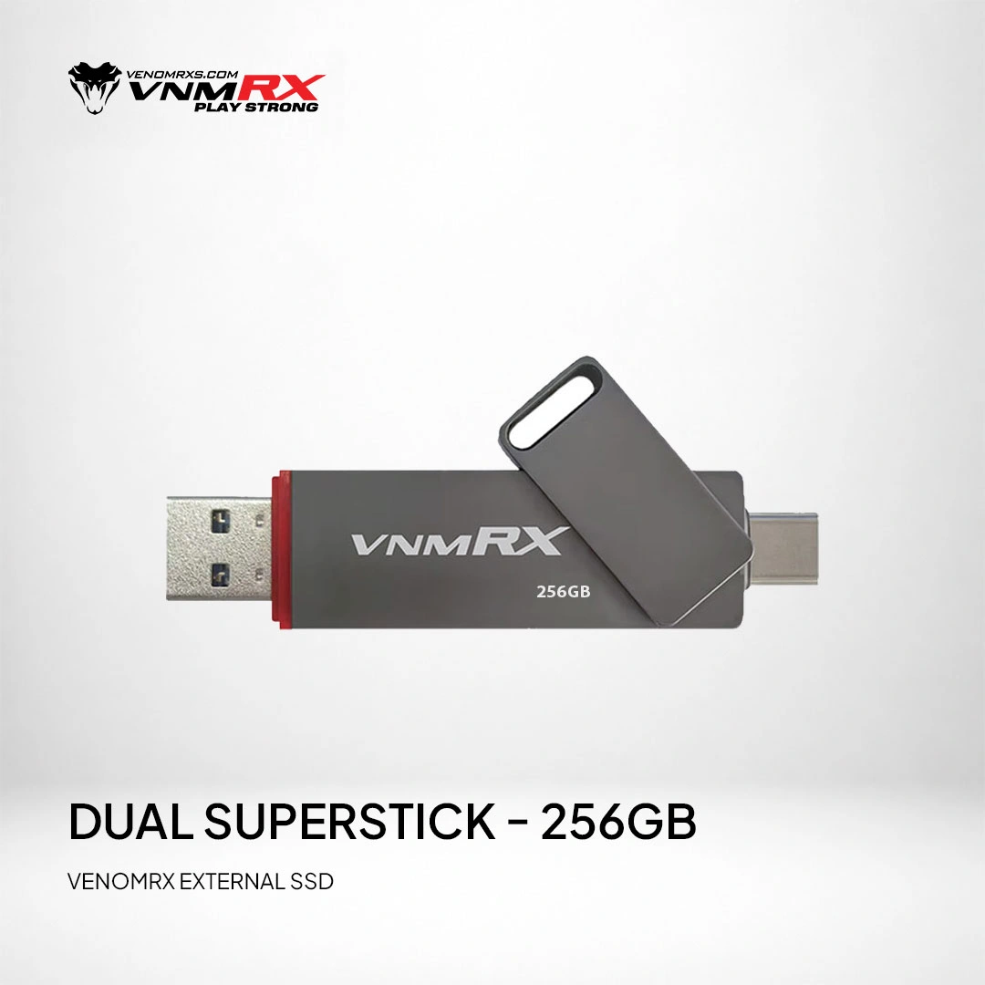 DUAL SUPERSTICK EXTERNAL SSD 256GB
