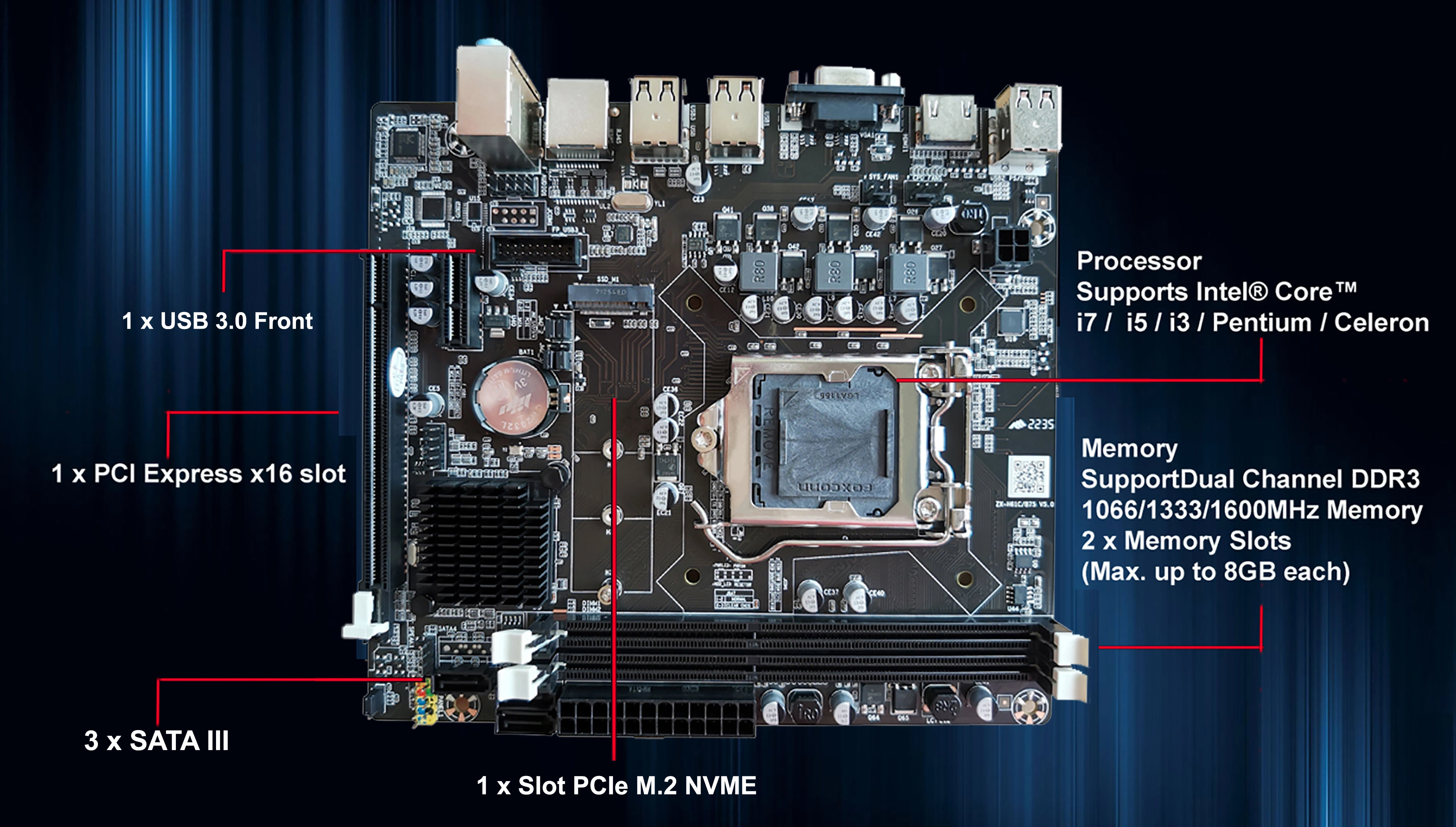 MOTHERBOARD INTEL H61