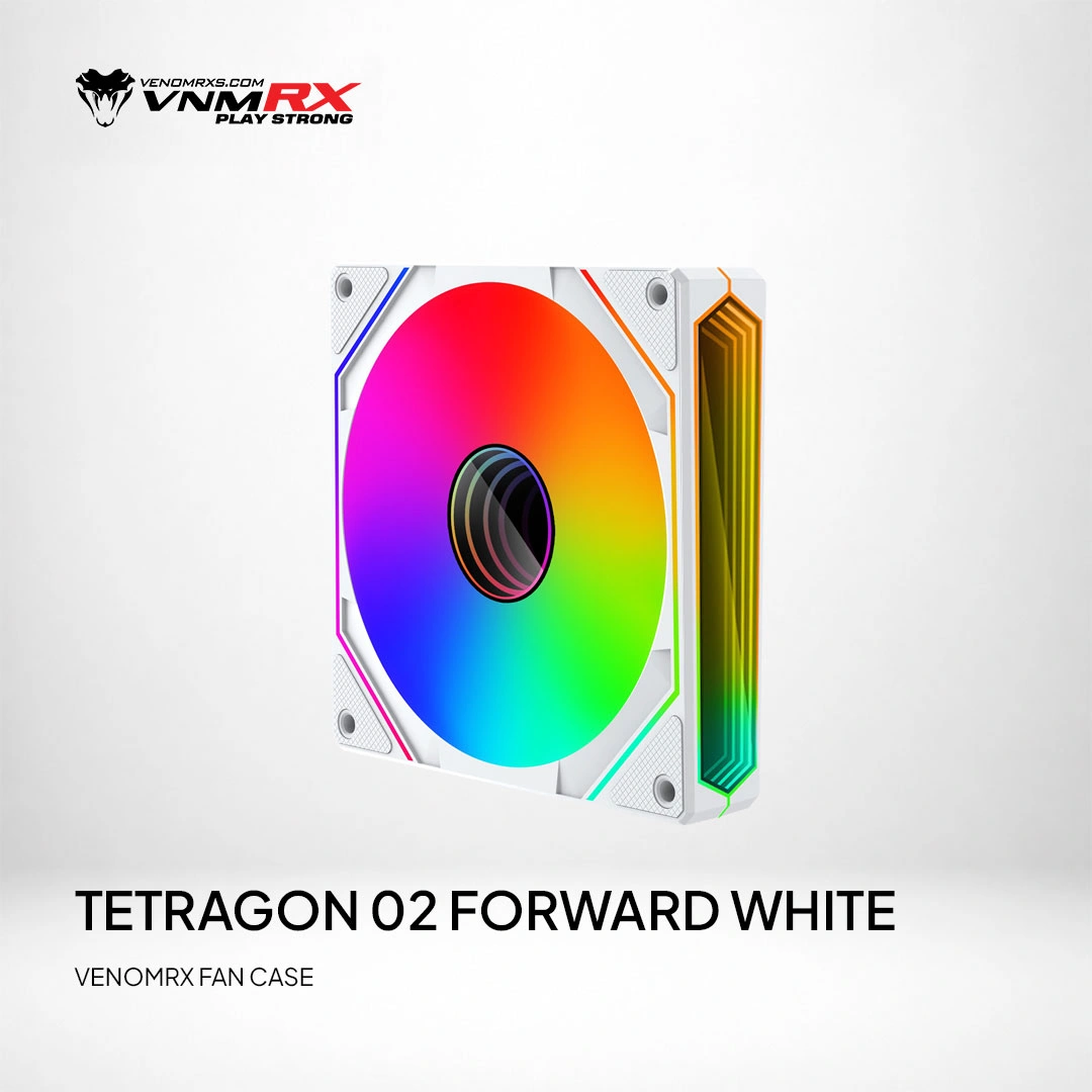 TETRAGON 02 ARGB FORWARD AIRFLOW FAN CASE WHITE