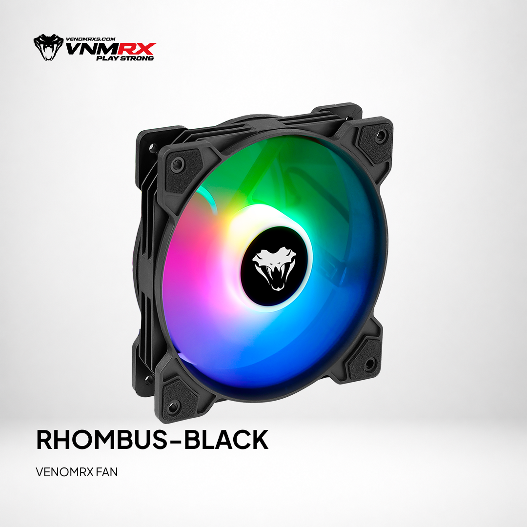 RHOMBUS FIXED RGB FAN CASE BLACK