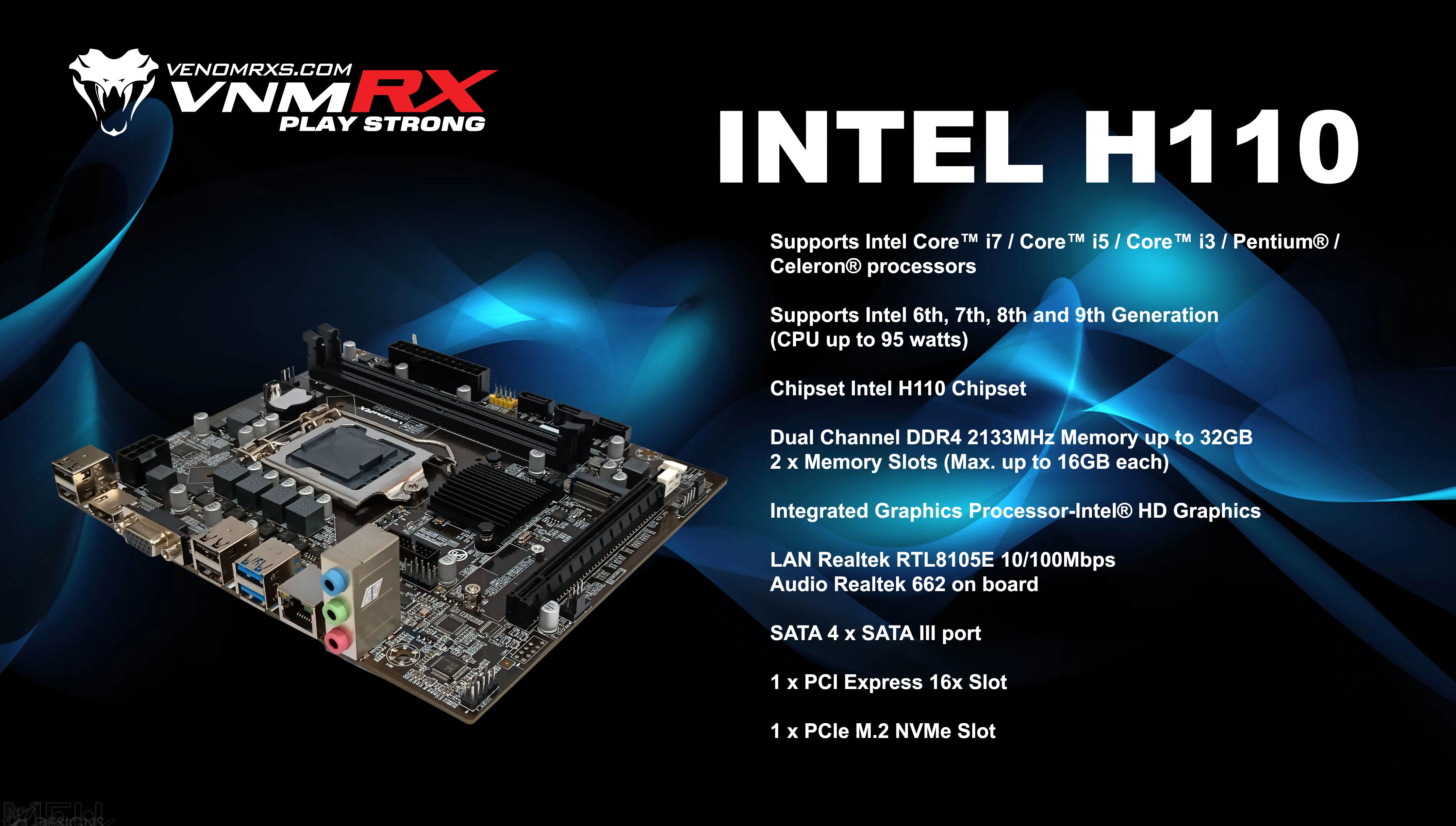 MOTHERBOARD INTEL H110 D4