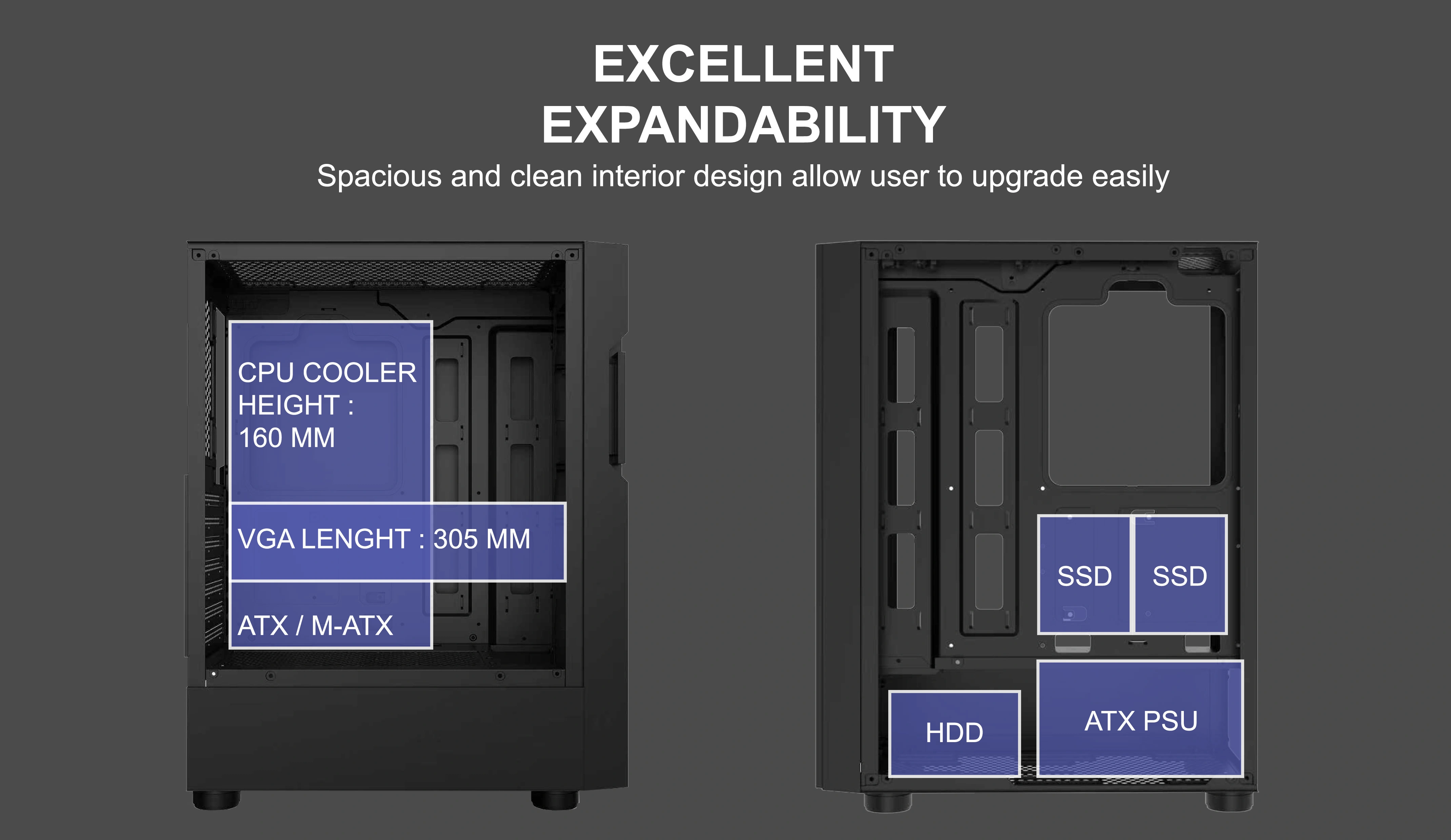 ARUNA ATX CASE INCLUDE 4 FAN ARGB