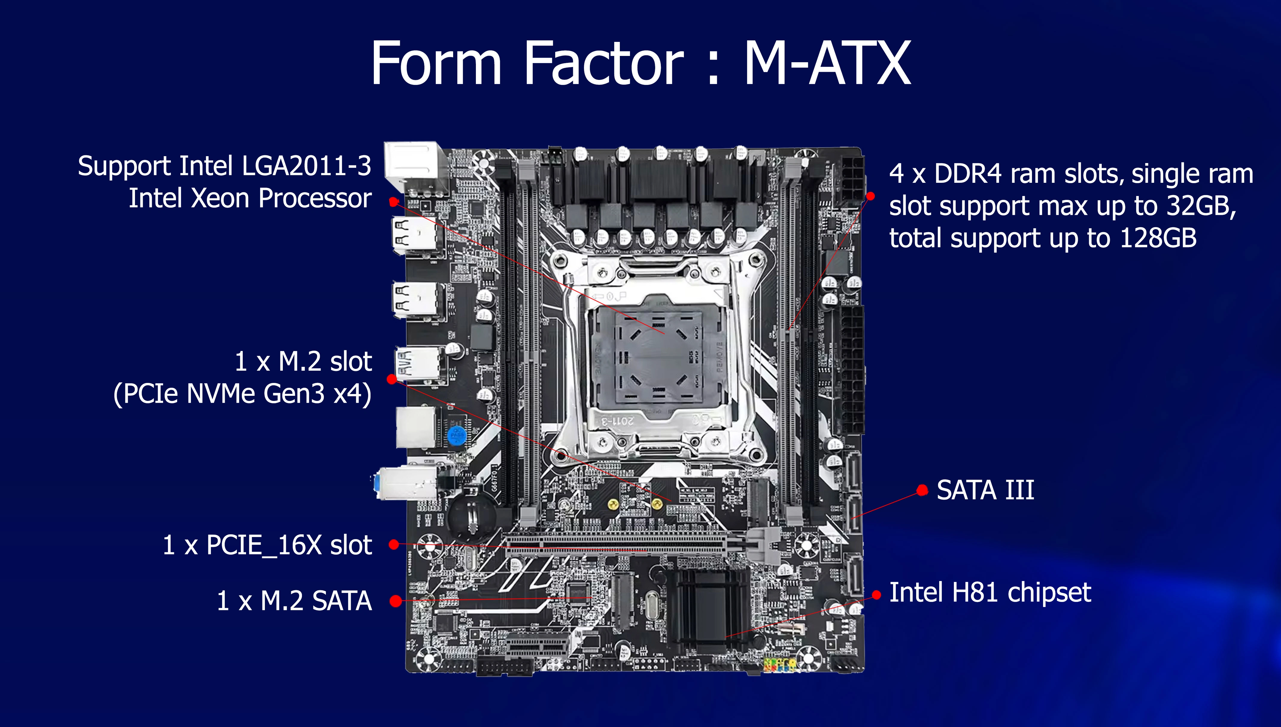 MOTHERBOARD INTEL X99 BUNDLE INTEL XEON E5-2650 V4