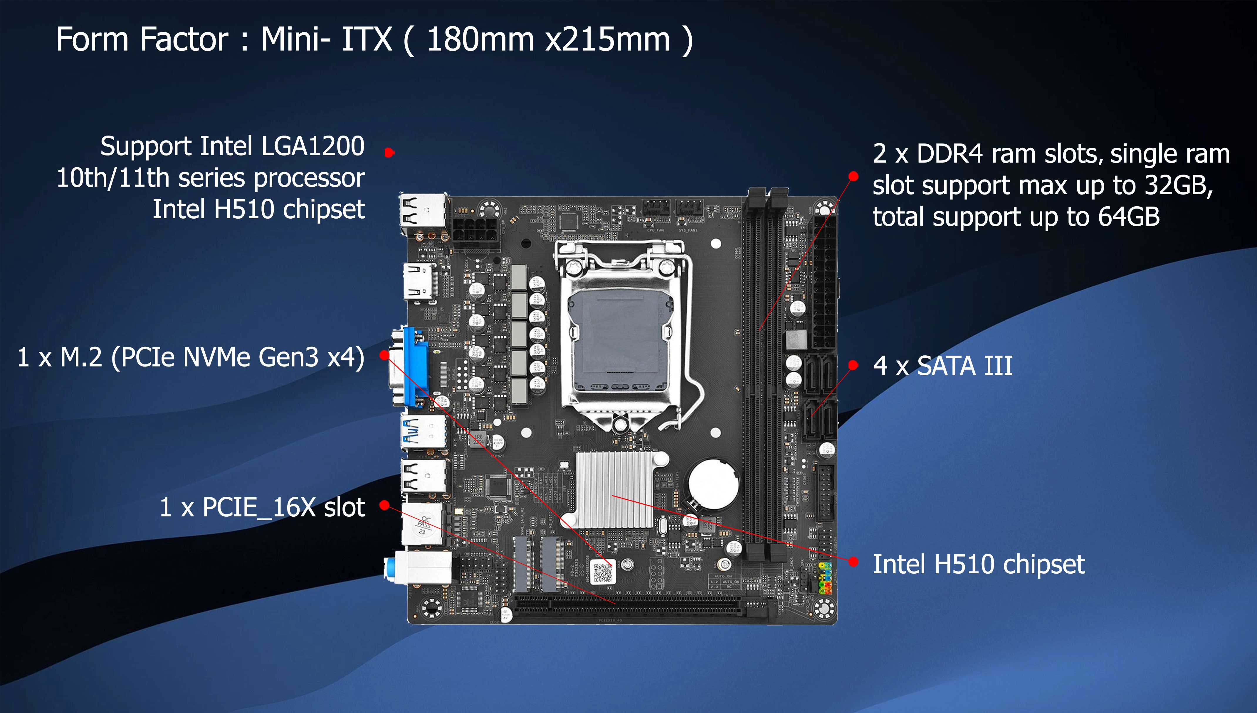 MOTHERBOARD INTEL H510