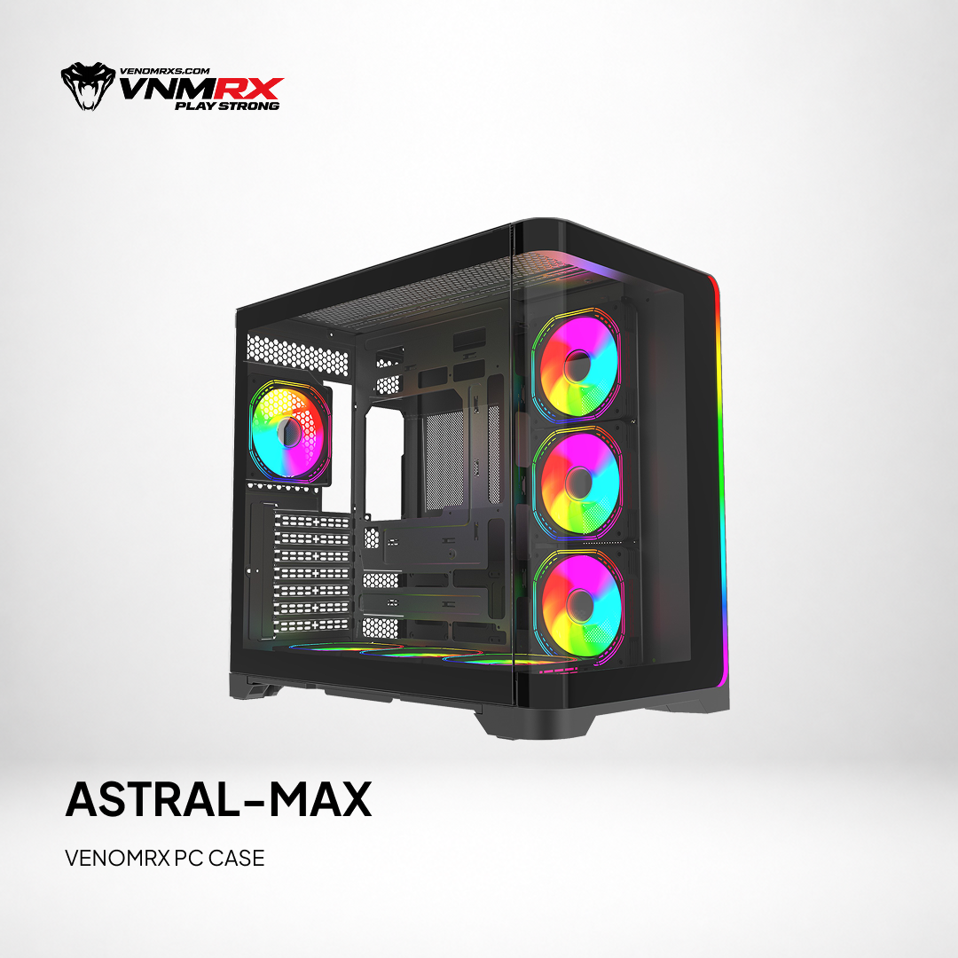ASTRAL MAX BLACK ATX CASE ARGB LED BAR