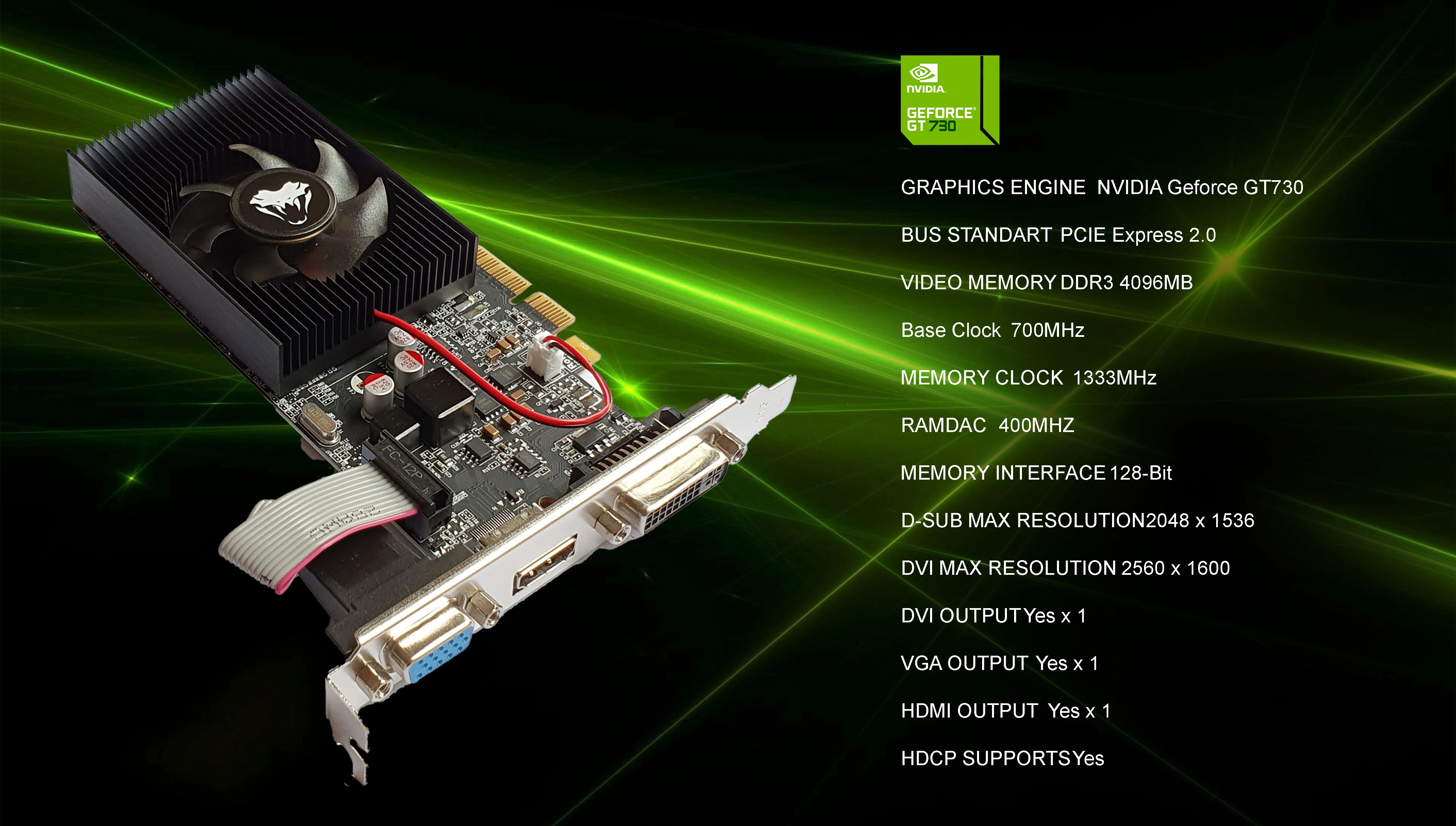 GeForce GT730 4GB DDR3