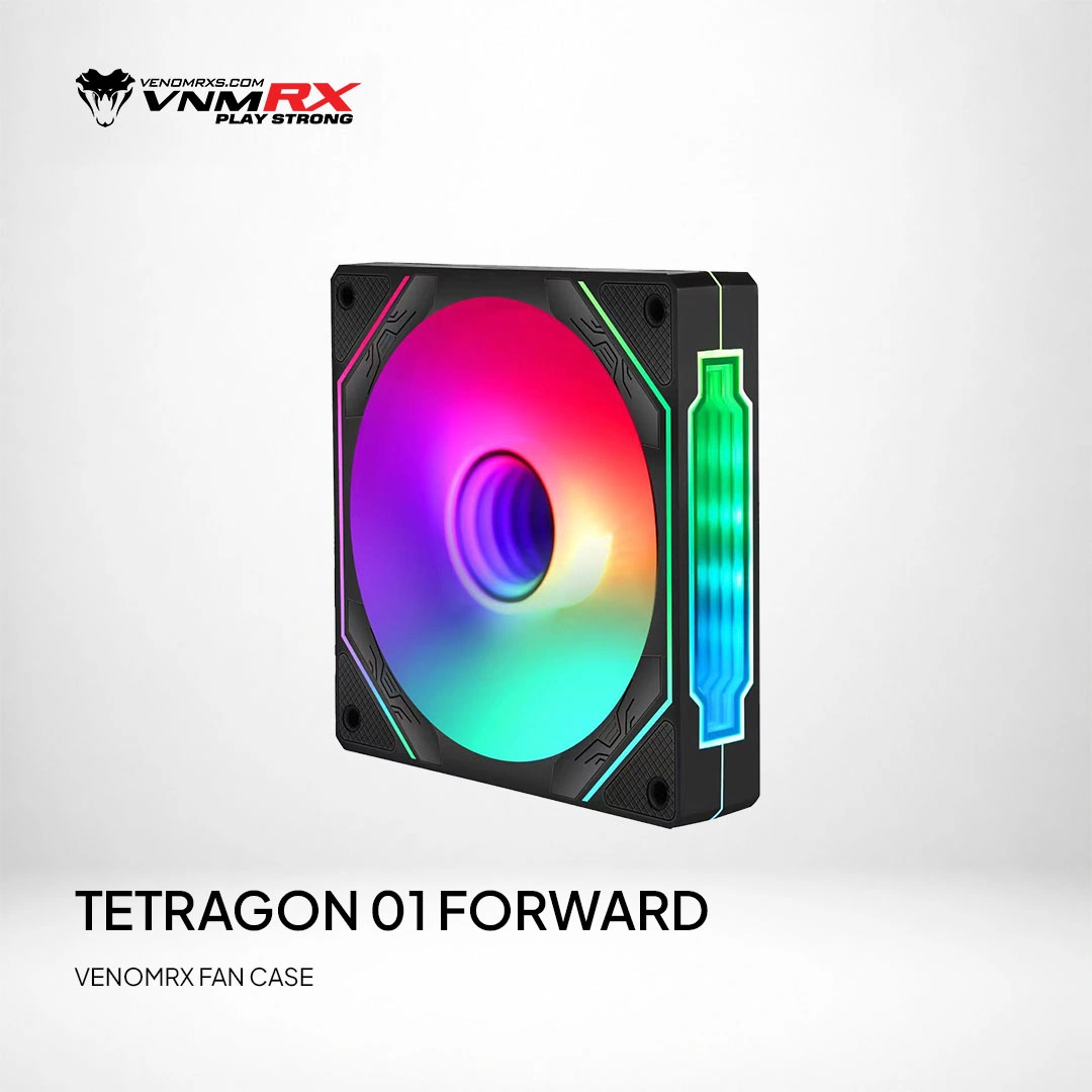 TETRAGON 01 ARGB FORWARD AIRFLOW FAN CASE BLACK