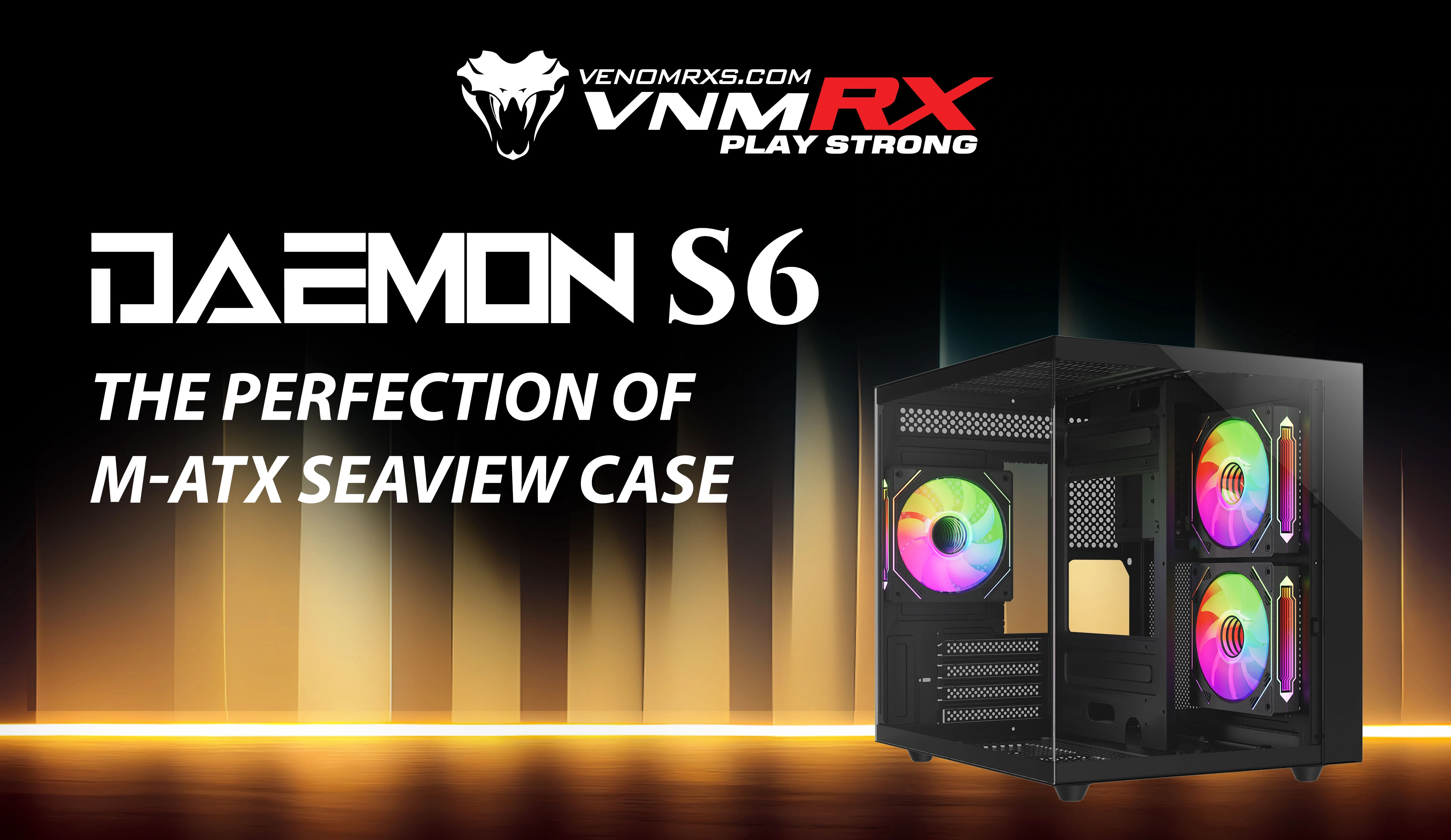 DAEMON S6 BLACK M-ATX CASE