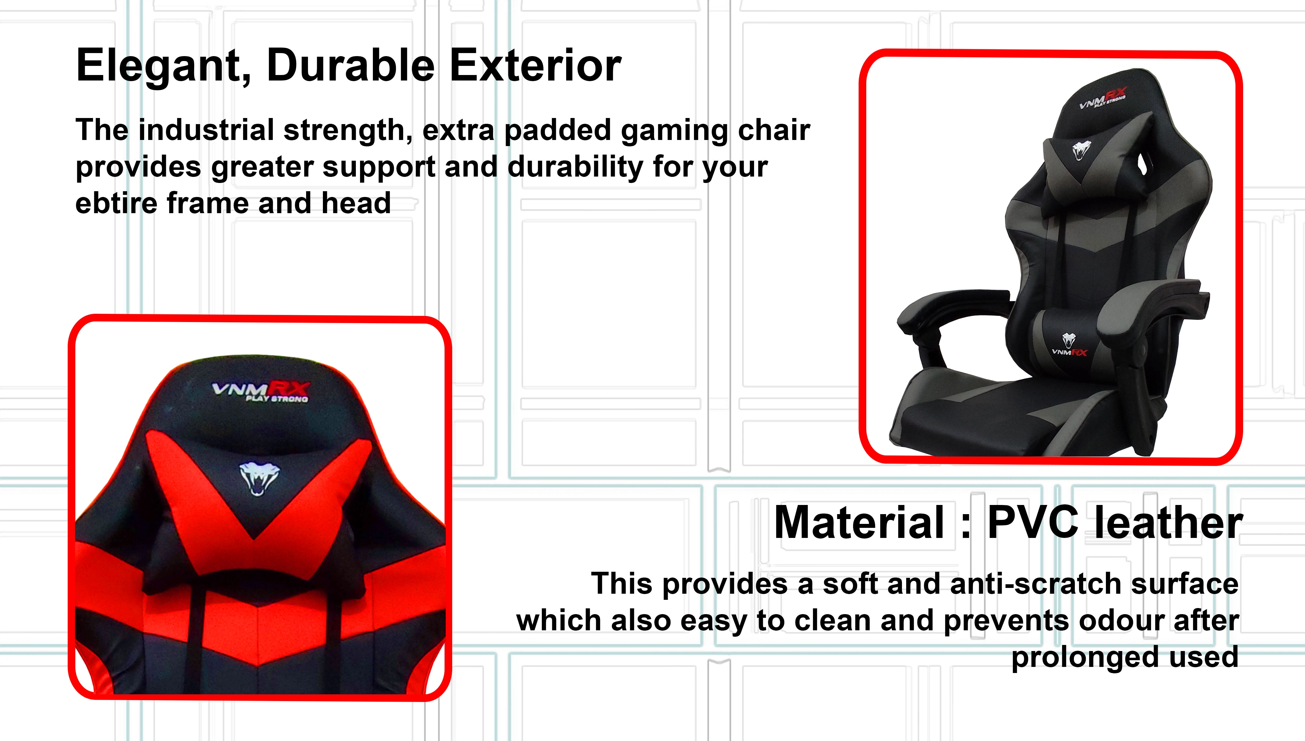 NOBU GAMING CHAIR BLACK/GREY