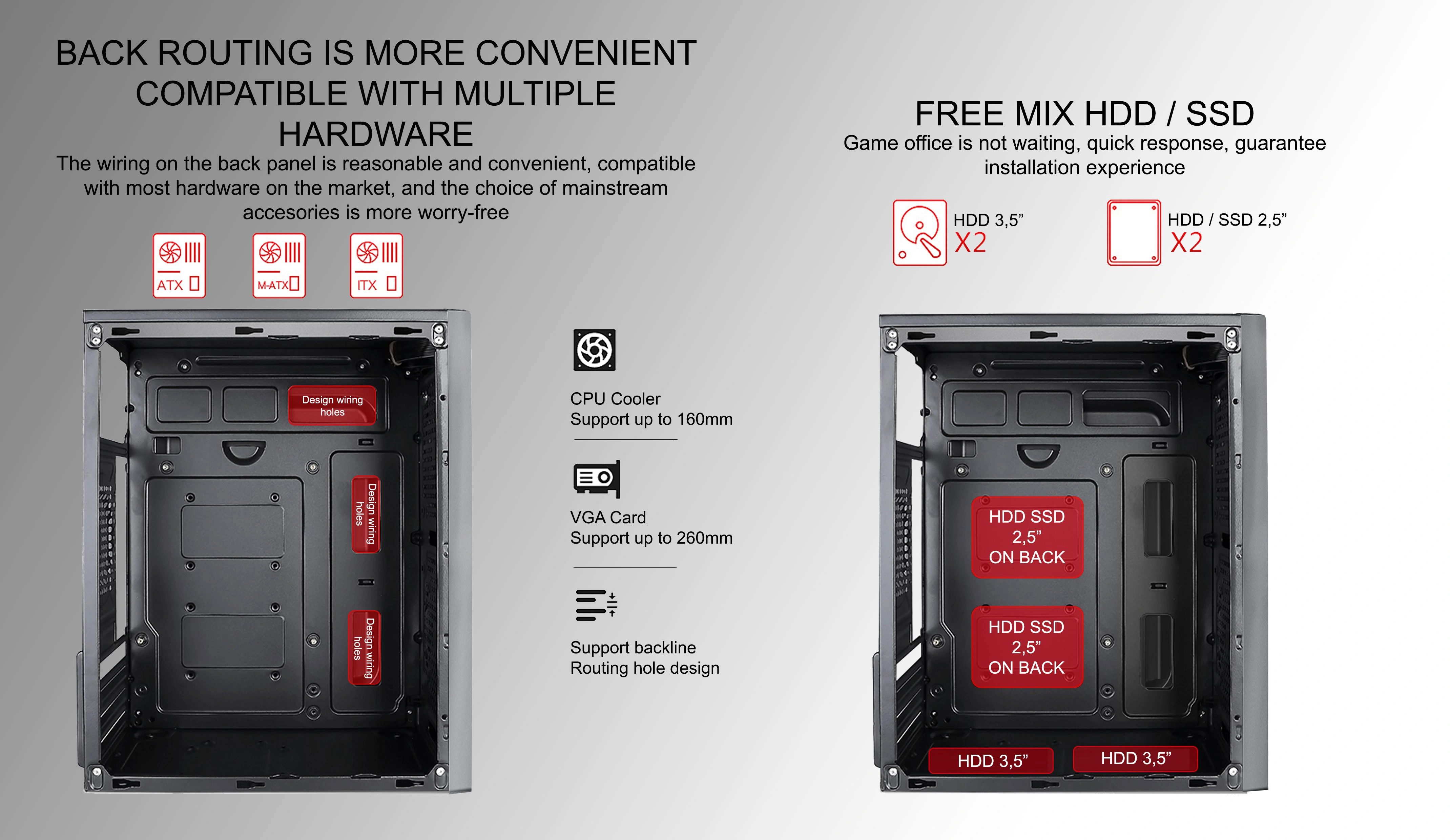 MEPHISTO M-ATX CASE INCLUDE PSU POWERCORE 500