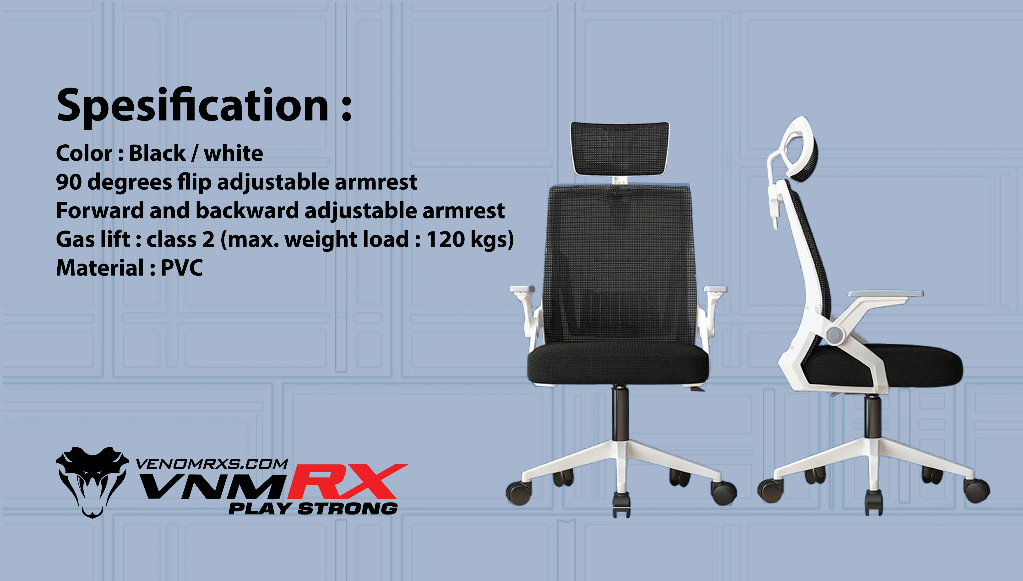 ELPIS GAMING CHAIR BLACK