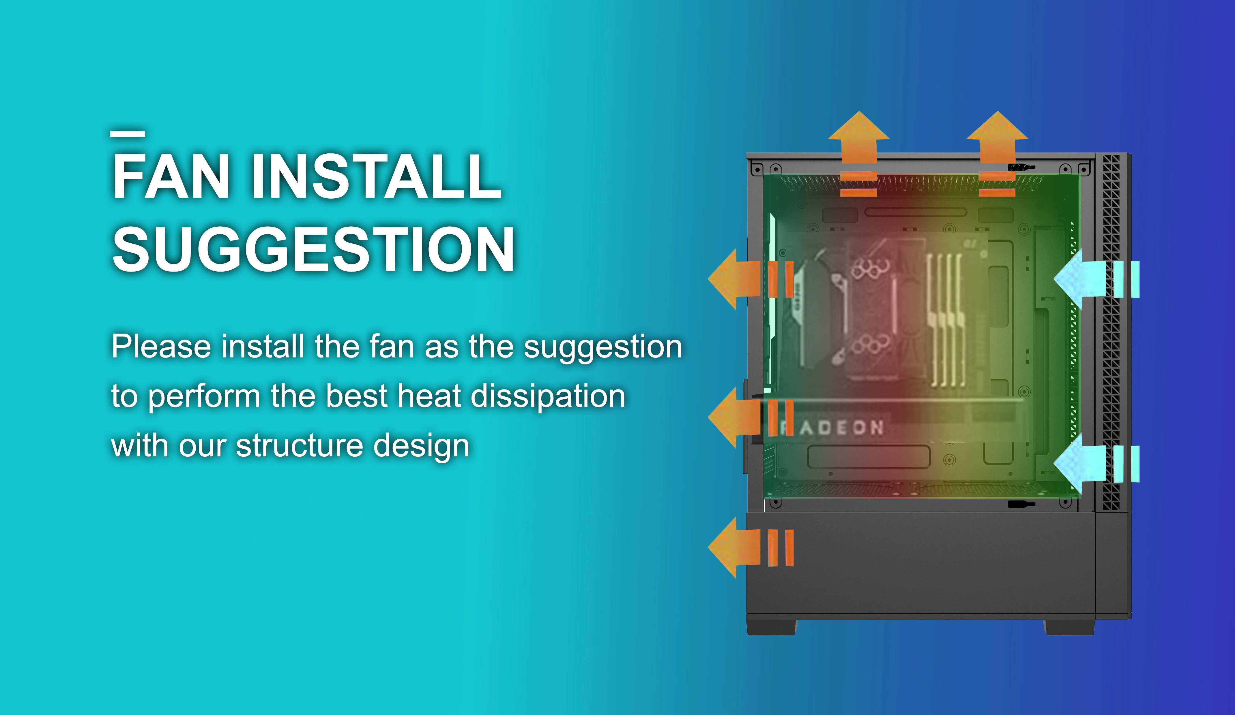 HELIX M-ATX CASE INCLUDE 2 FAN ARGB