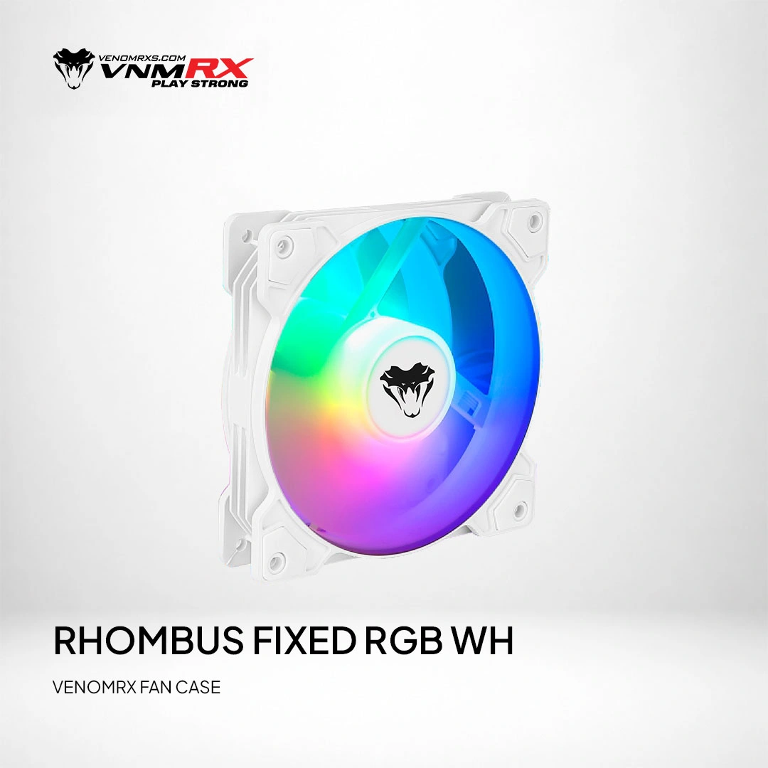 RHOMBUS FIXED RGB FAN CASE WHITE