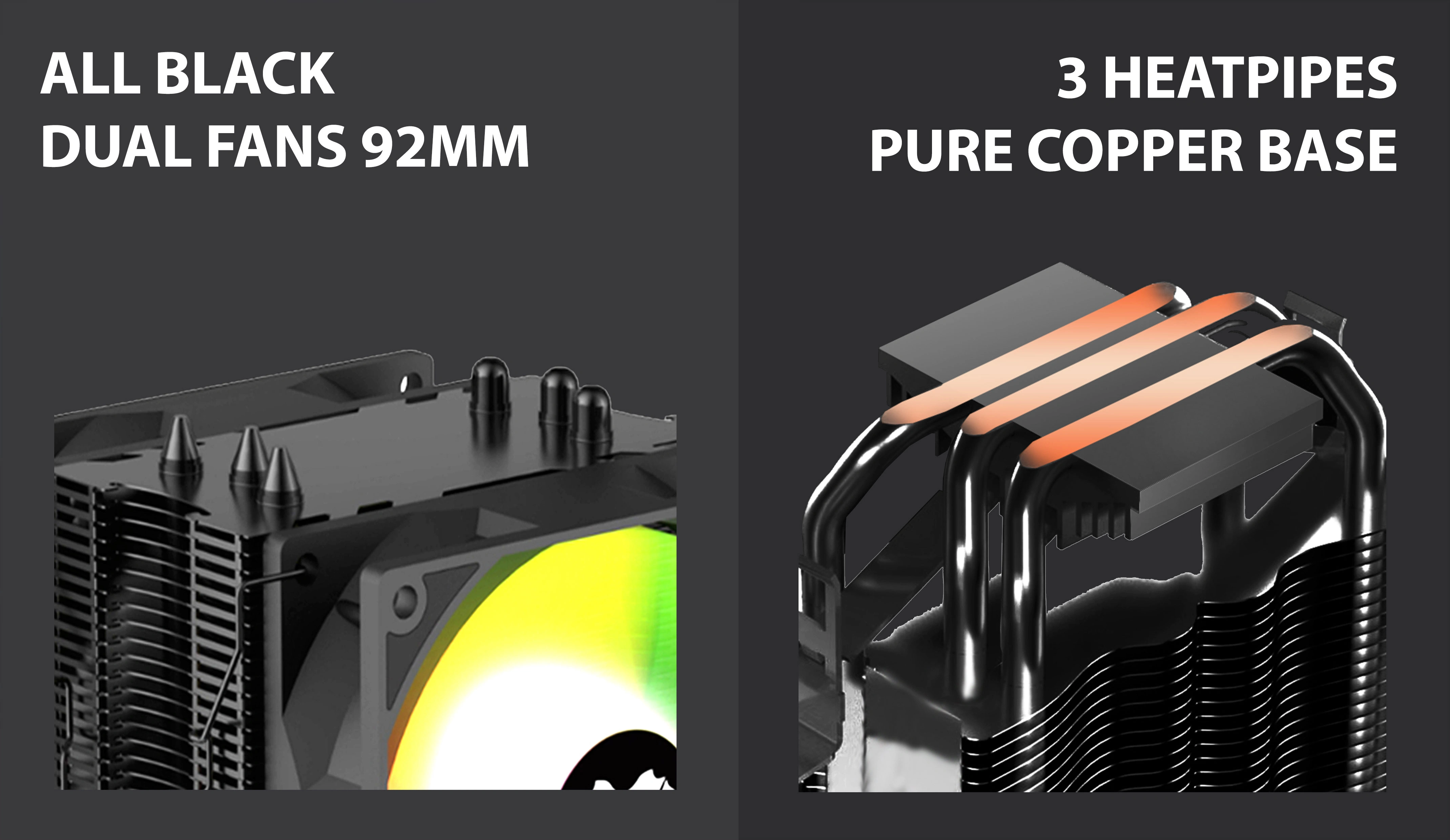 TWIN KILLER CPU COOLER DUAL FAN