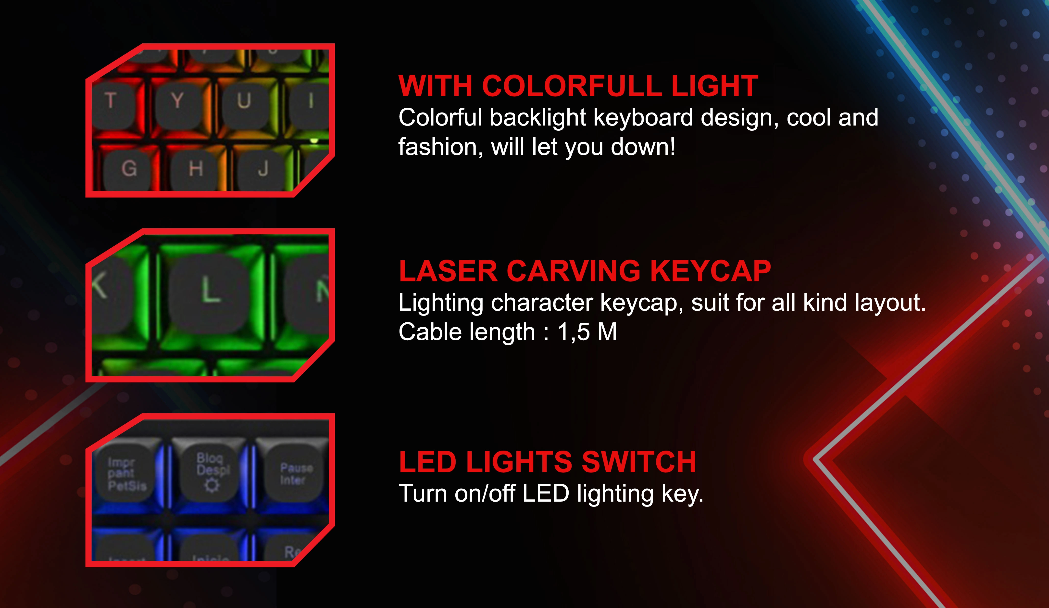 KUJATA KEYBOARD COMBO GAMING