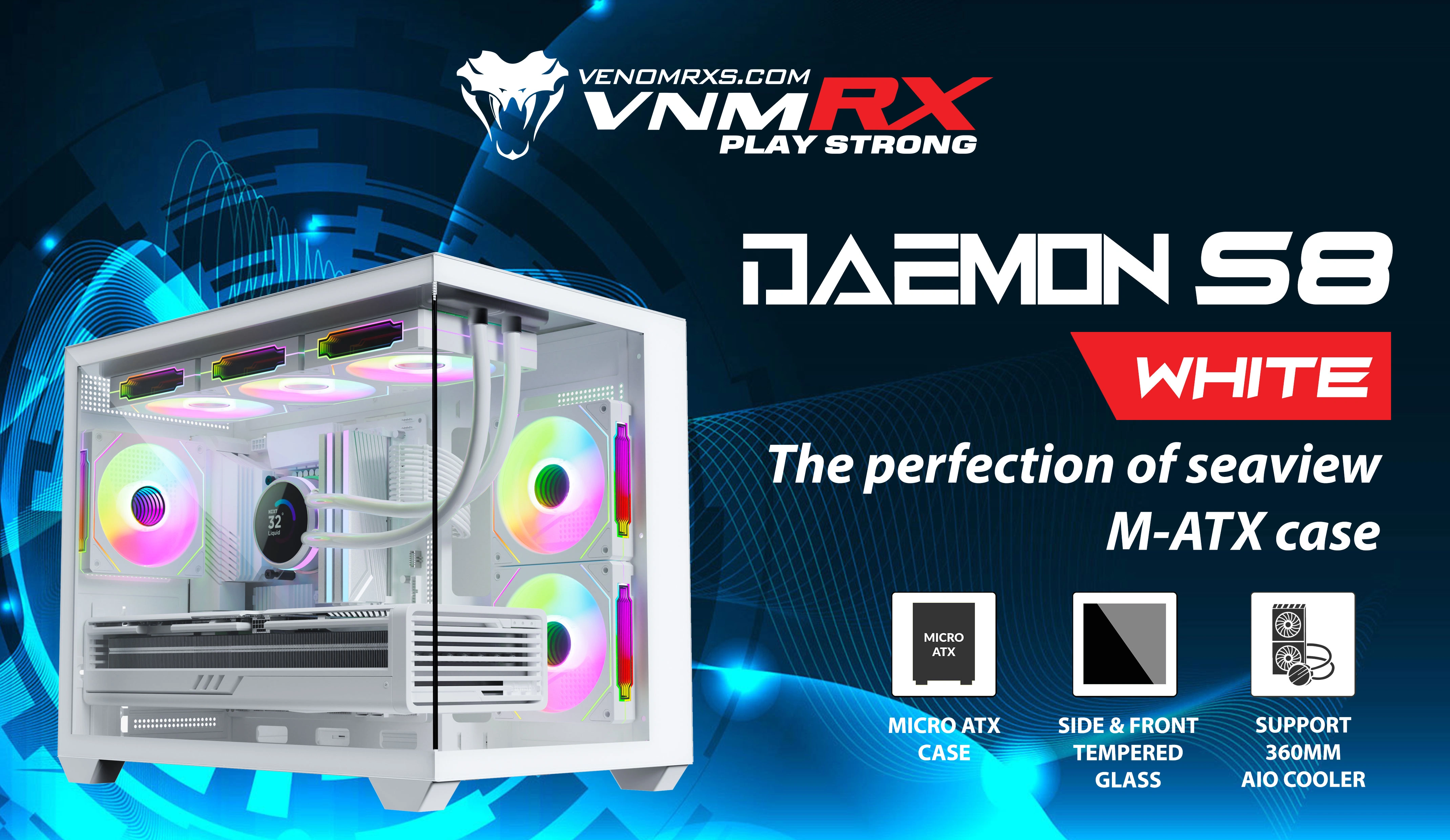 DAEMON S8 WHITE M-ATX CASE
