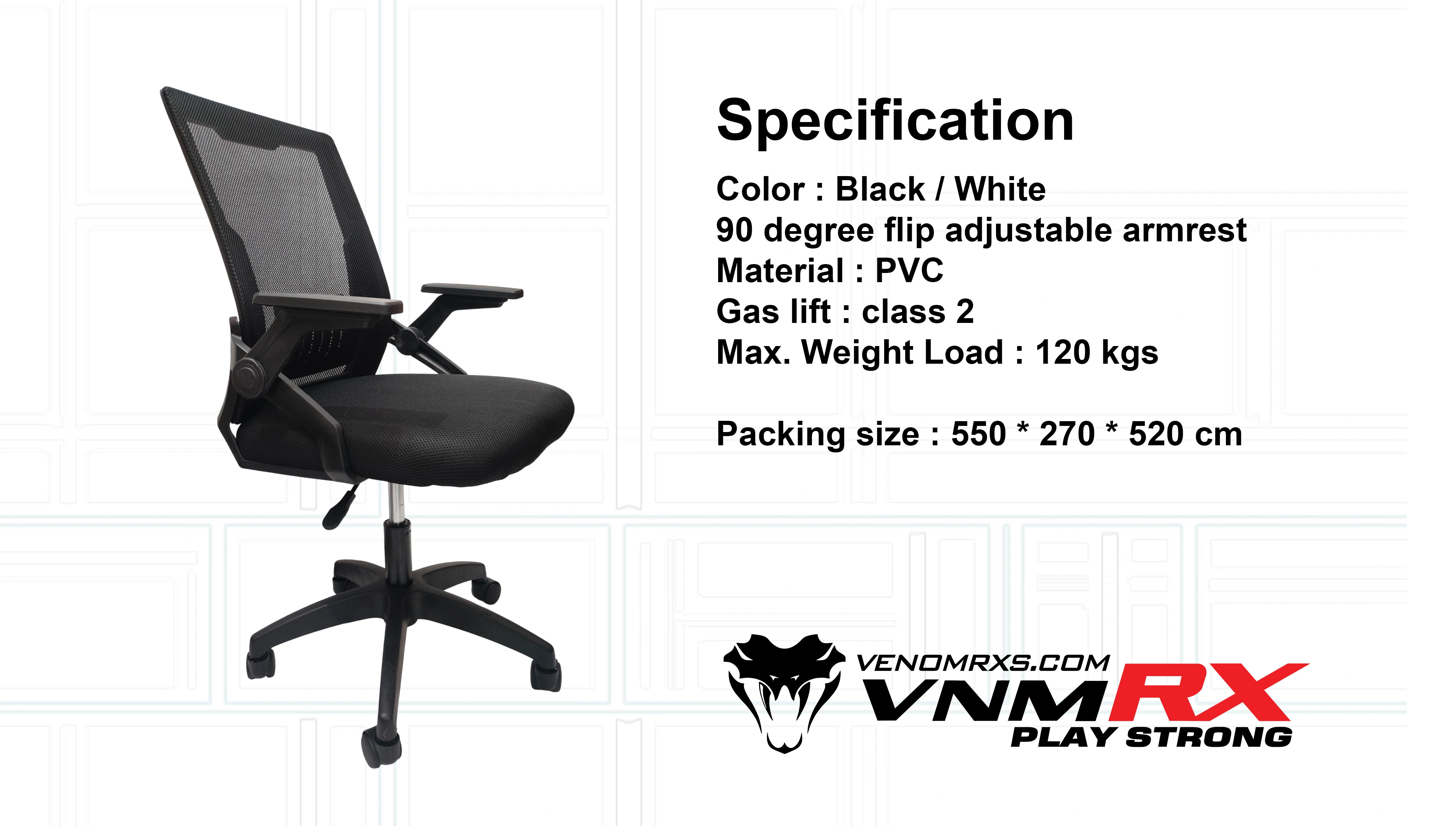 FORTIS GAMING CHAIR WHITE