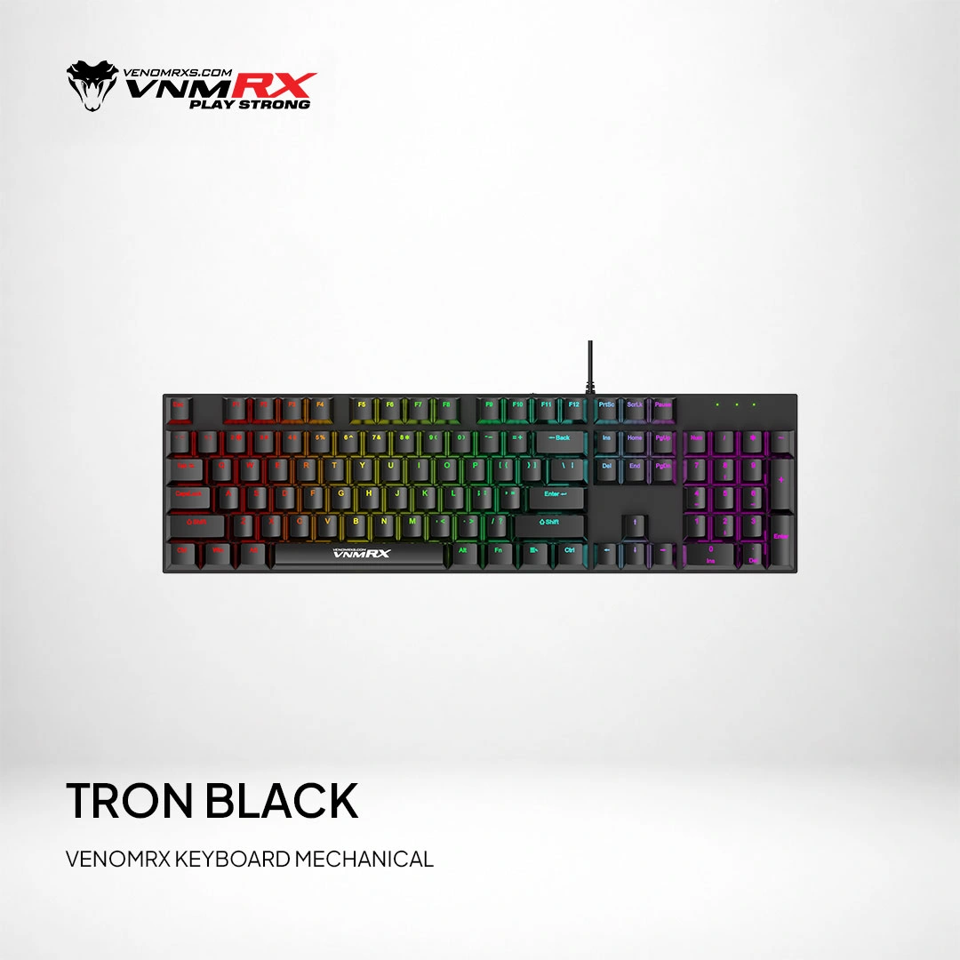 TRON FULL SIZE WIRED MECHANICAL KEYBOARD BLACK