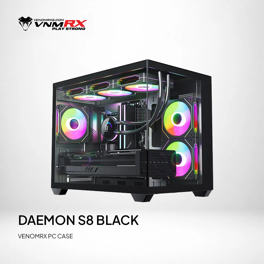 DAEMON S8 BLACK M-ATX CASE