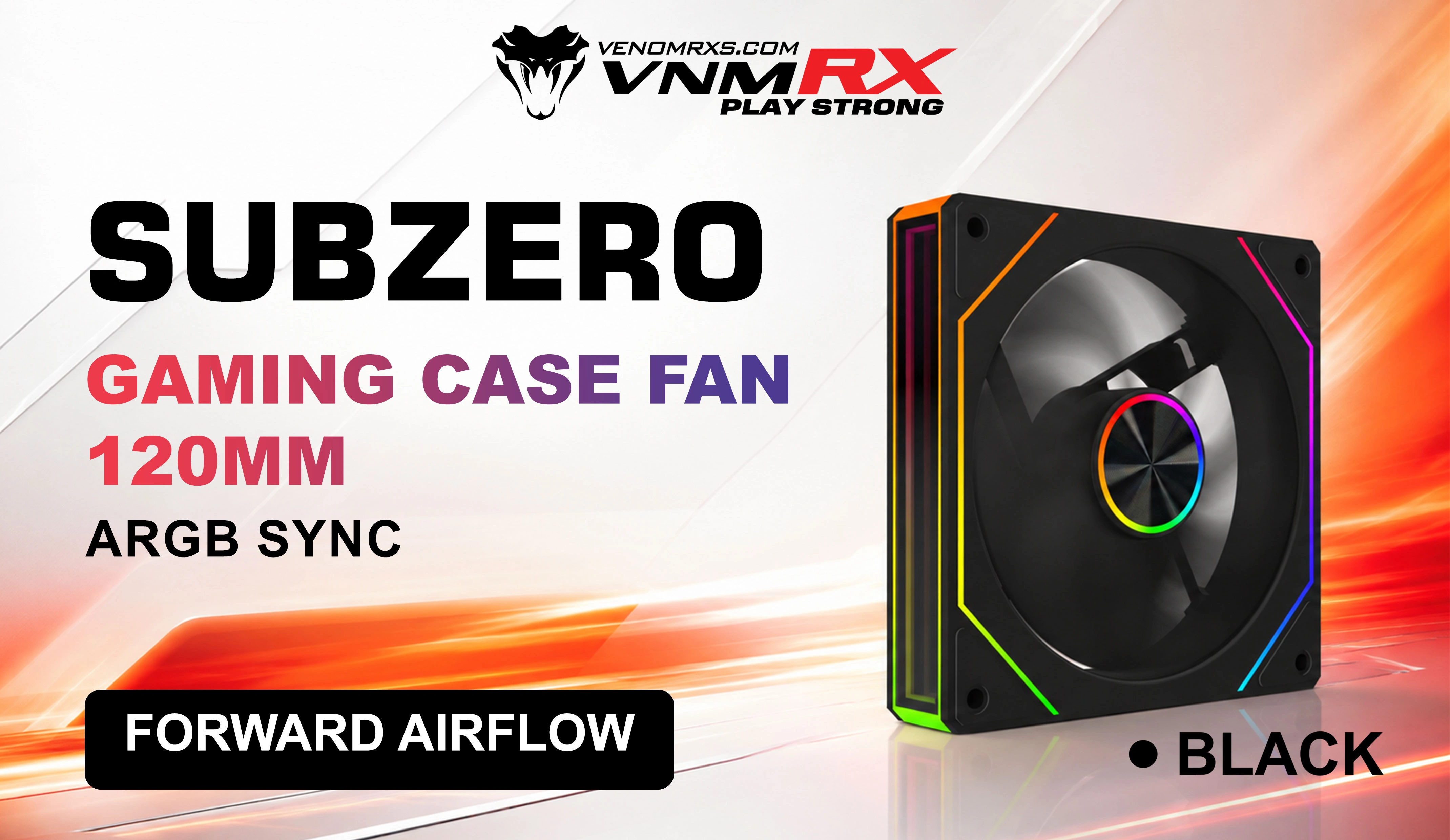 SUBZERO ARGB FORWARD AIRFLOW FAN CASE BLACK