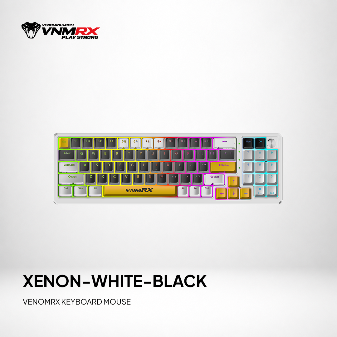 XENON 78% WIRED MECHANICAL KEYBOARD WHITE/BLACK