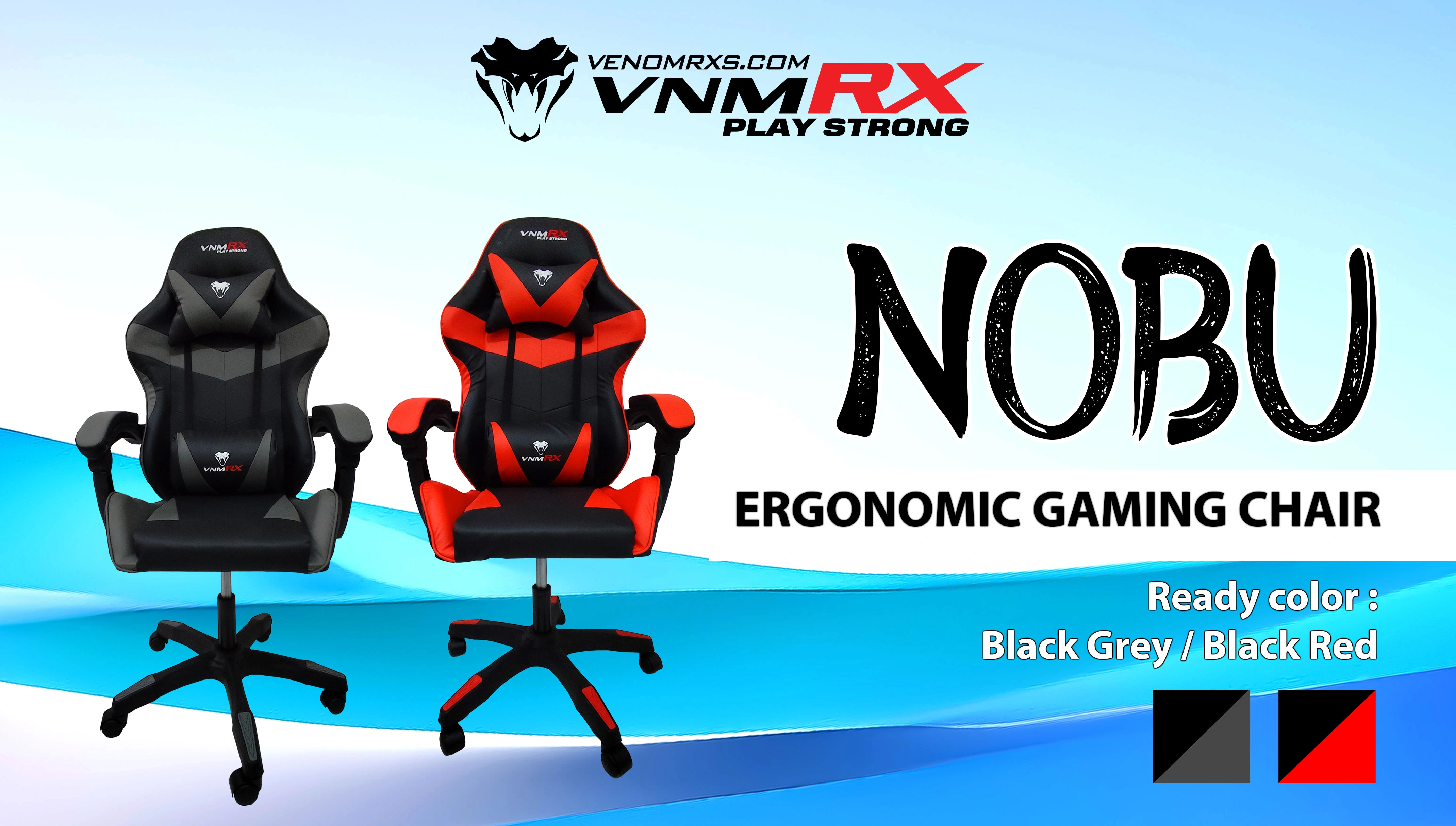 NOBU GAMING CHAIR BLACK/GREY