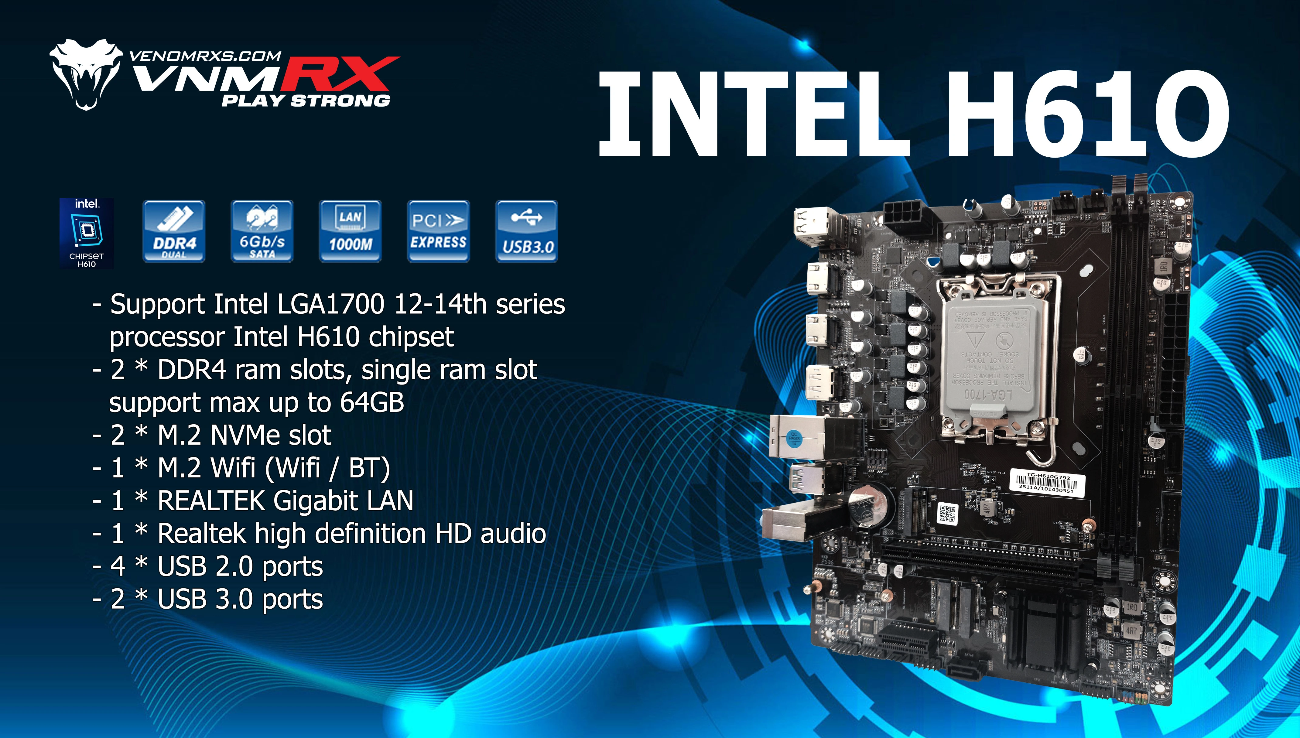 MOTHERBOARD INTEL H610