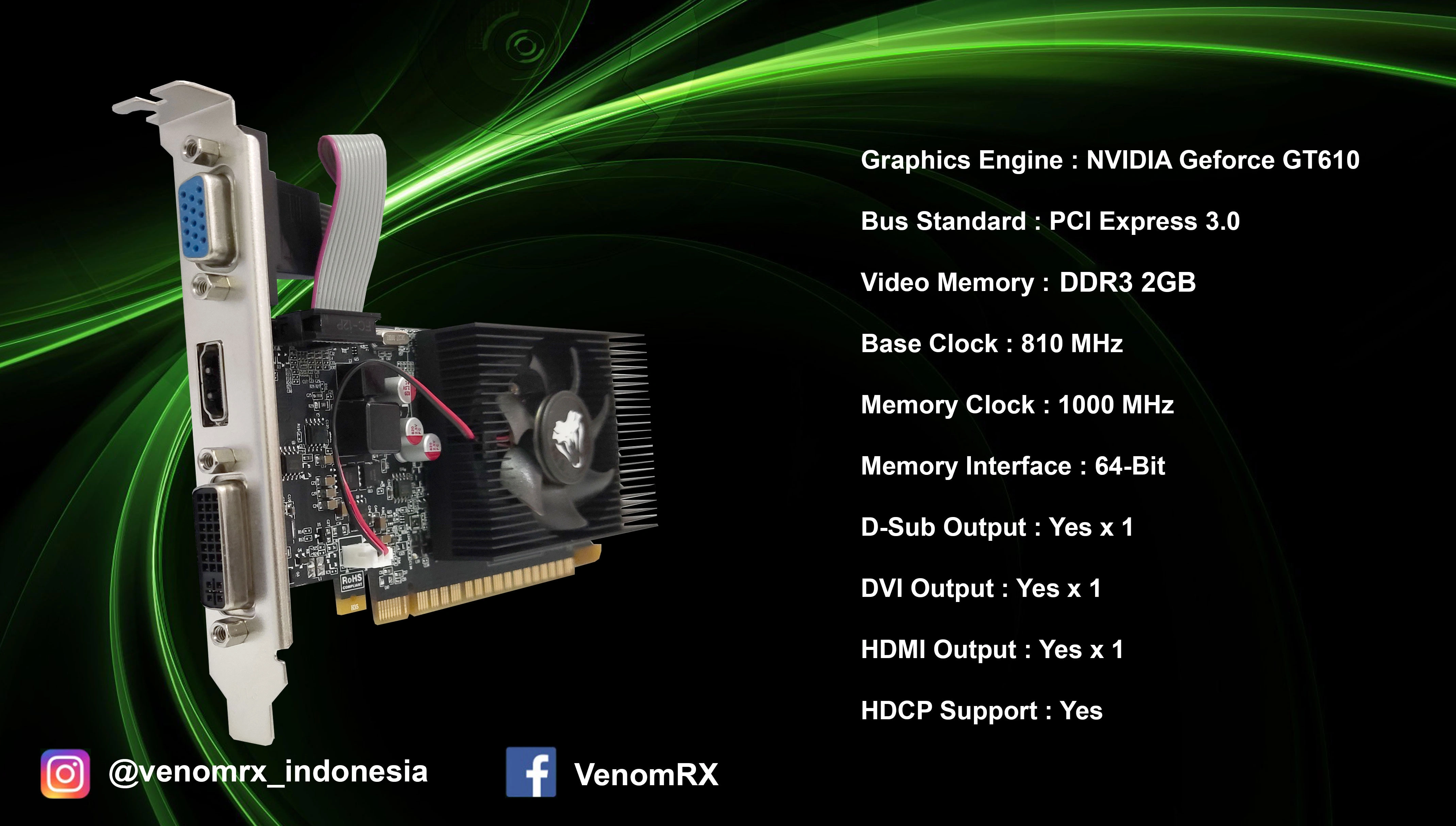 GeForce GT610 2GB DDR3