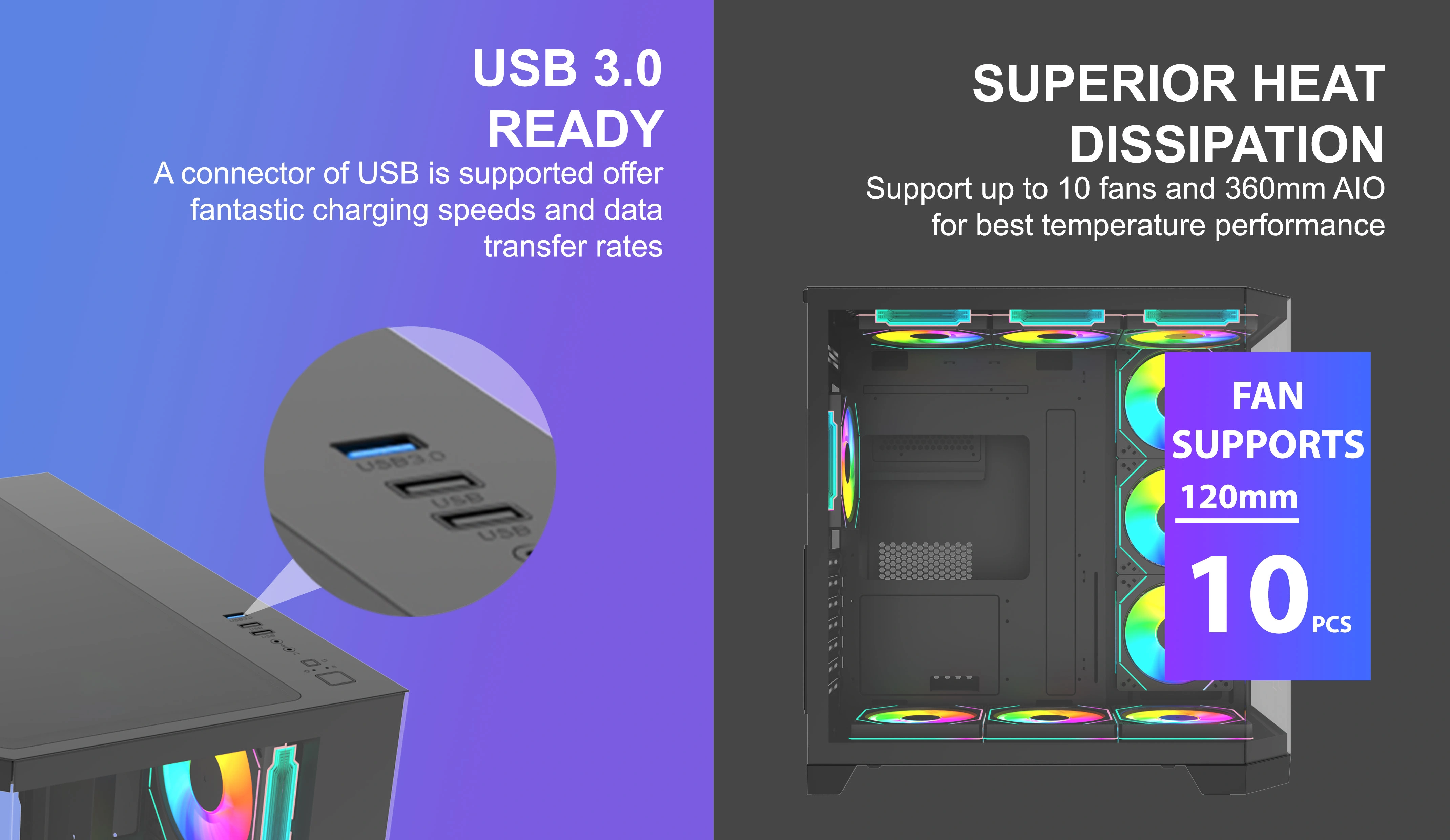 TITAN 3D MAX BLACK ATX CASE
