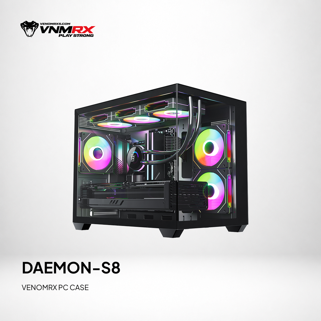 DAEMON S8 BLACK M-ATX CASE